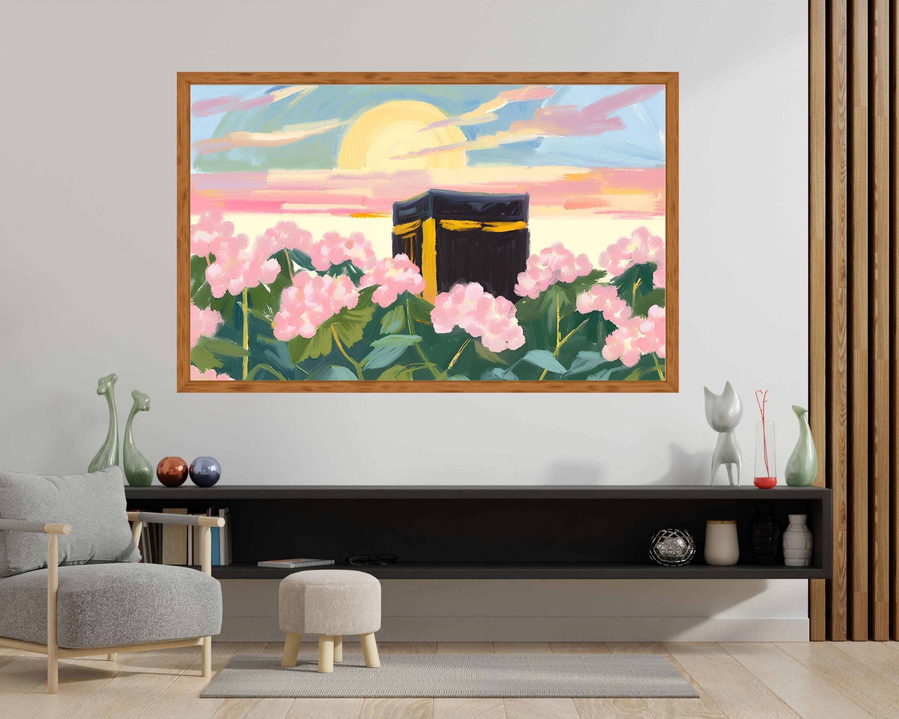Islamic TV Art | Floral Kaaba, Taj Mahal, Mosque Prints (Digital Download) - image 5