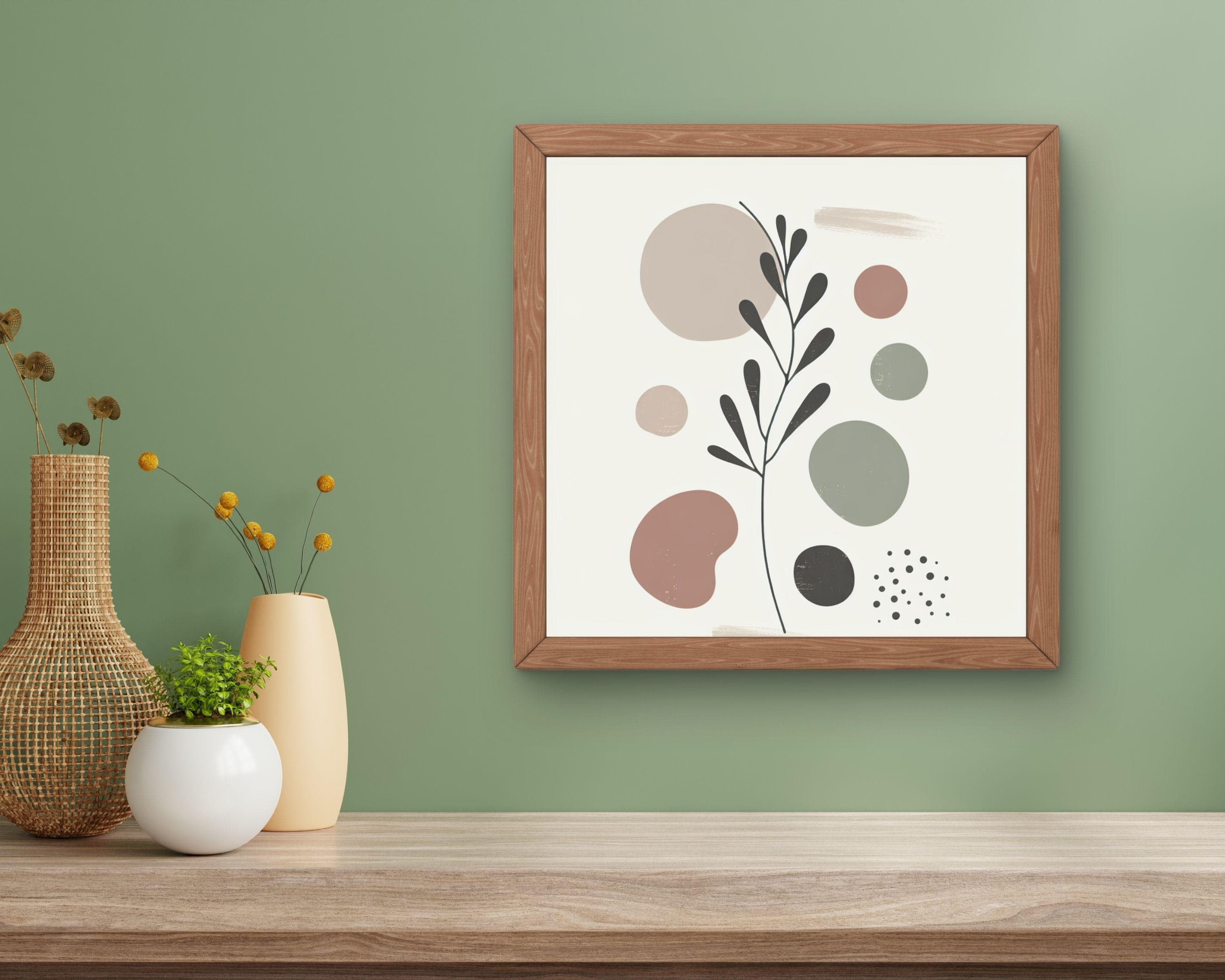 Botanical Wall Art Set | Minimalist Abstract Prints, Neutral Decor (Digital Download) - image 4