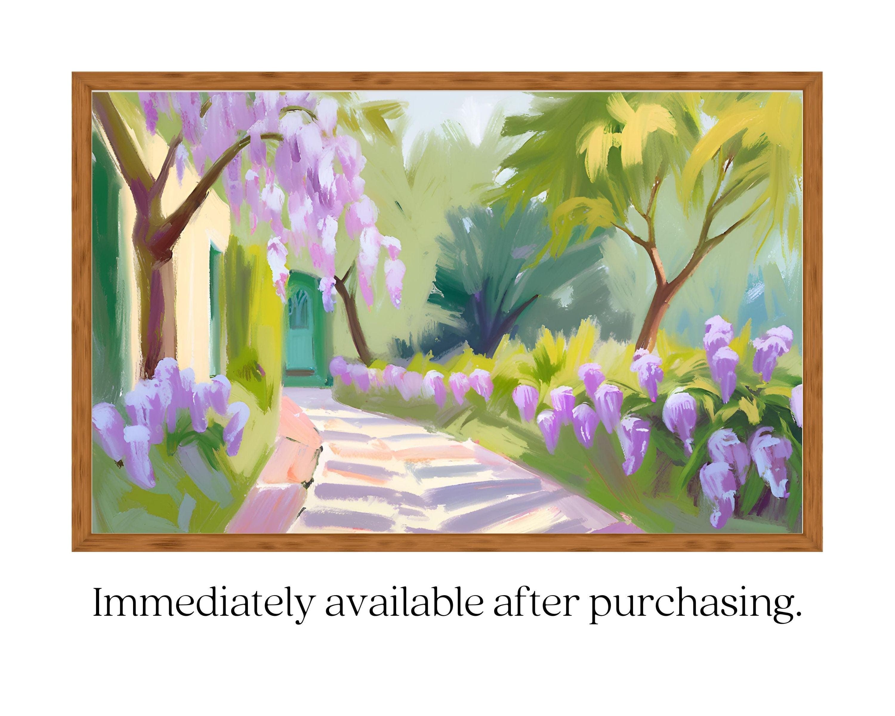Pastel Floral Frame TV Art | Spring Bloom Digital Download - image 4