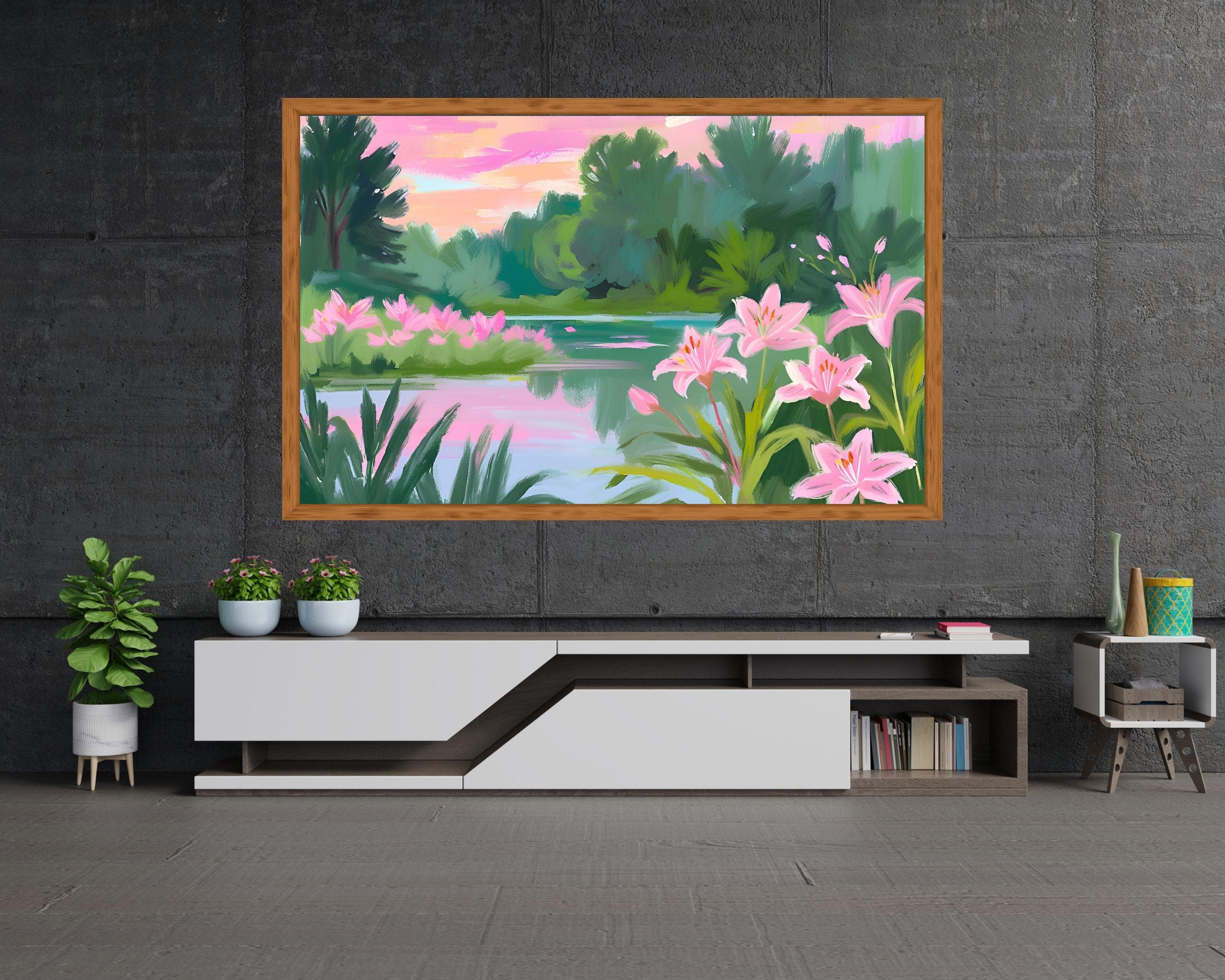 Pastel Floral Frame TV Art | Spring Bloom Digital Download - image 5