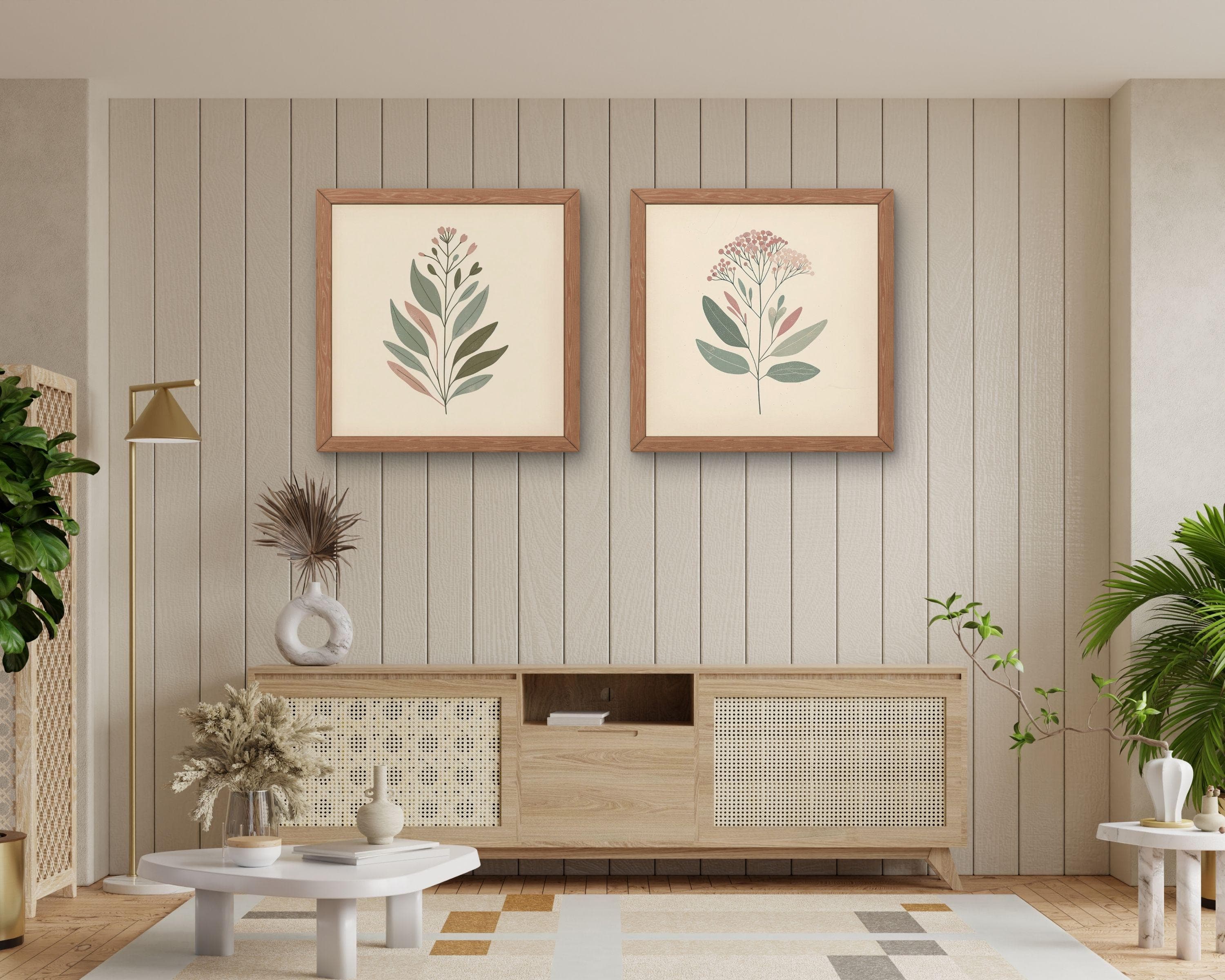 Botanical Wall Art Set of 3 | Modern Boho Prints (Digital Download) - image 4