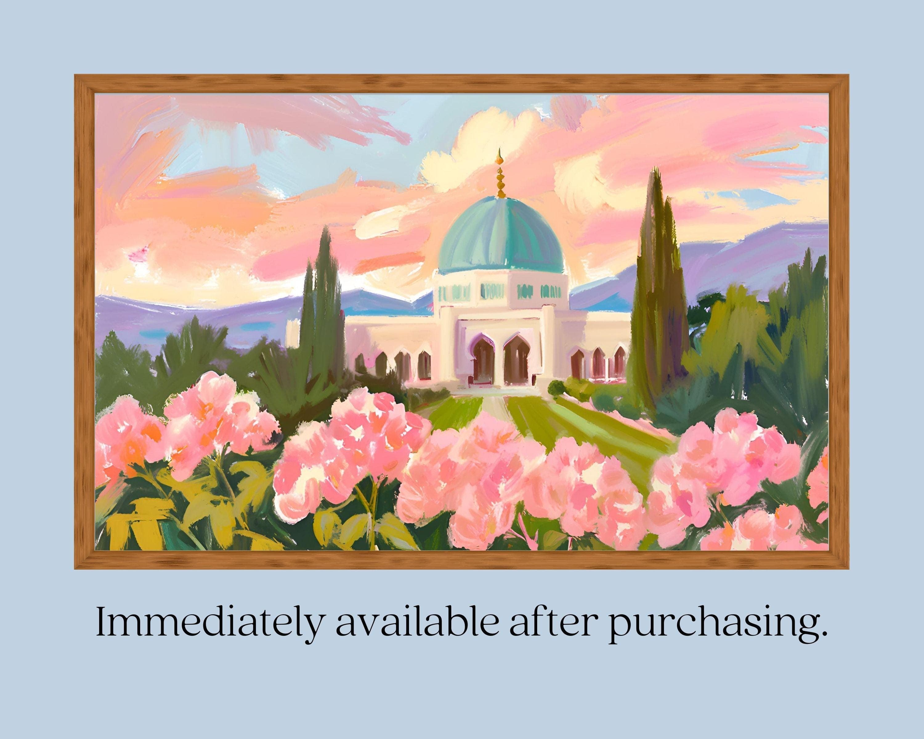 Mosque Digital Art | Colorful Islamic Frame TV Art, Ramadan Decor - image 3