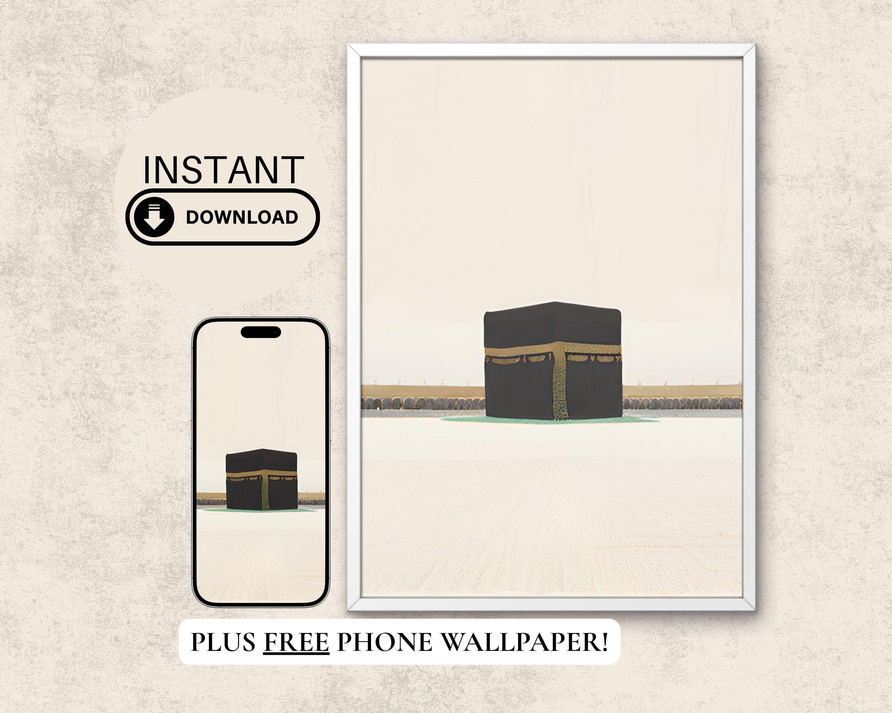 Minimalist Kaaba Illustration | Modern Islamic Home Decor (Digital Download) - image 3