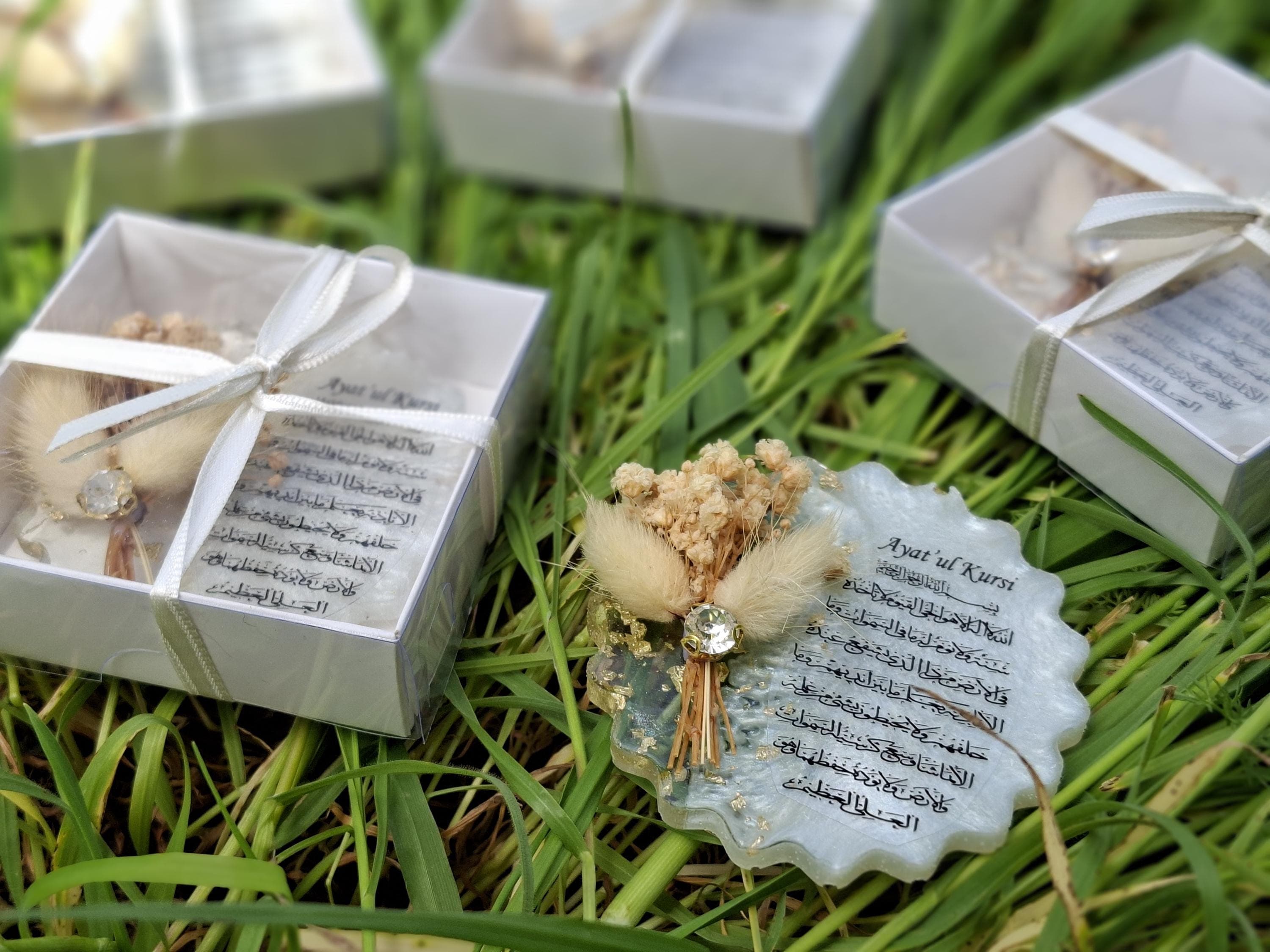 Epoxy Islamic Wedding Magnet Favors with Flowers | Wedding Favors - image 4