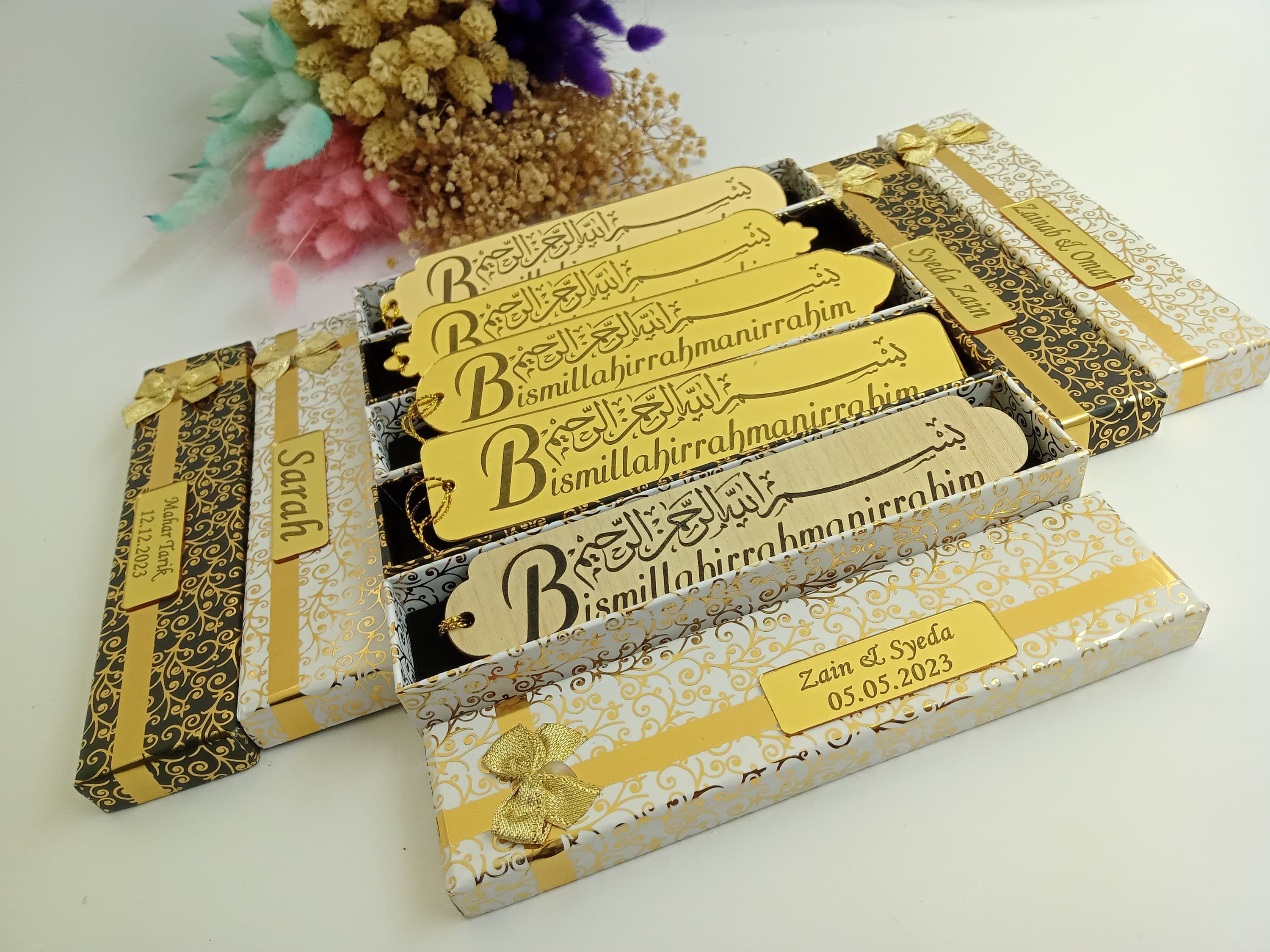 Custom Acrylic Islamic Bookmark | Quran, Yaseen Favor in Gift Box