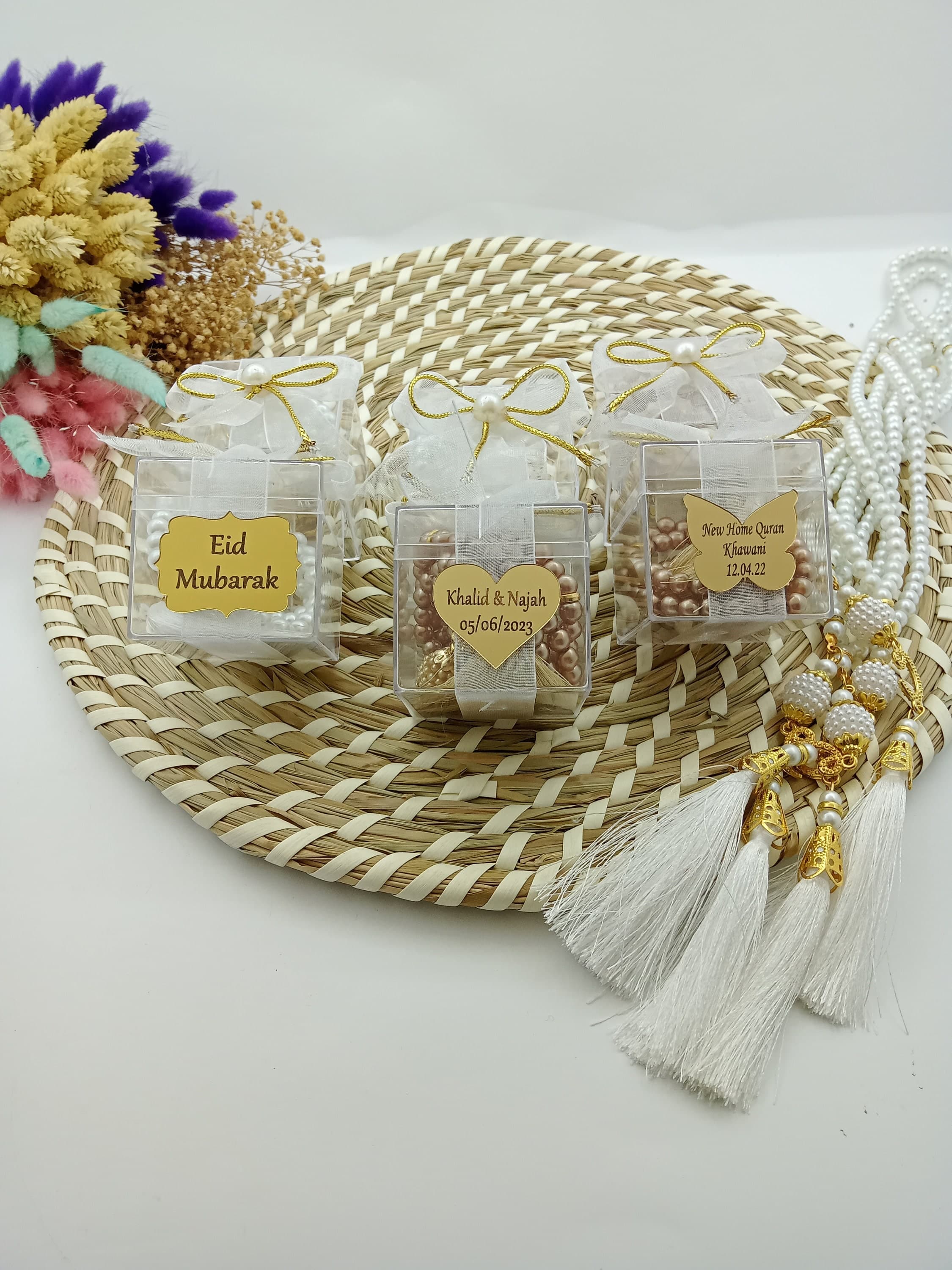 Personalized Pearl Tasbih Prayer Beads, Eid Gift, Muslim Favors - image 5