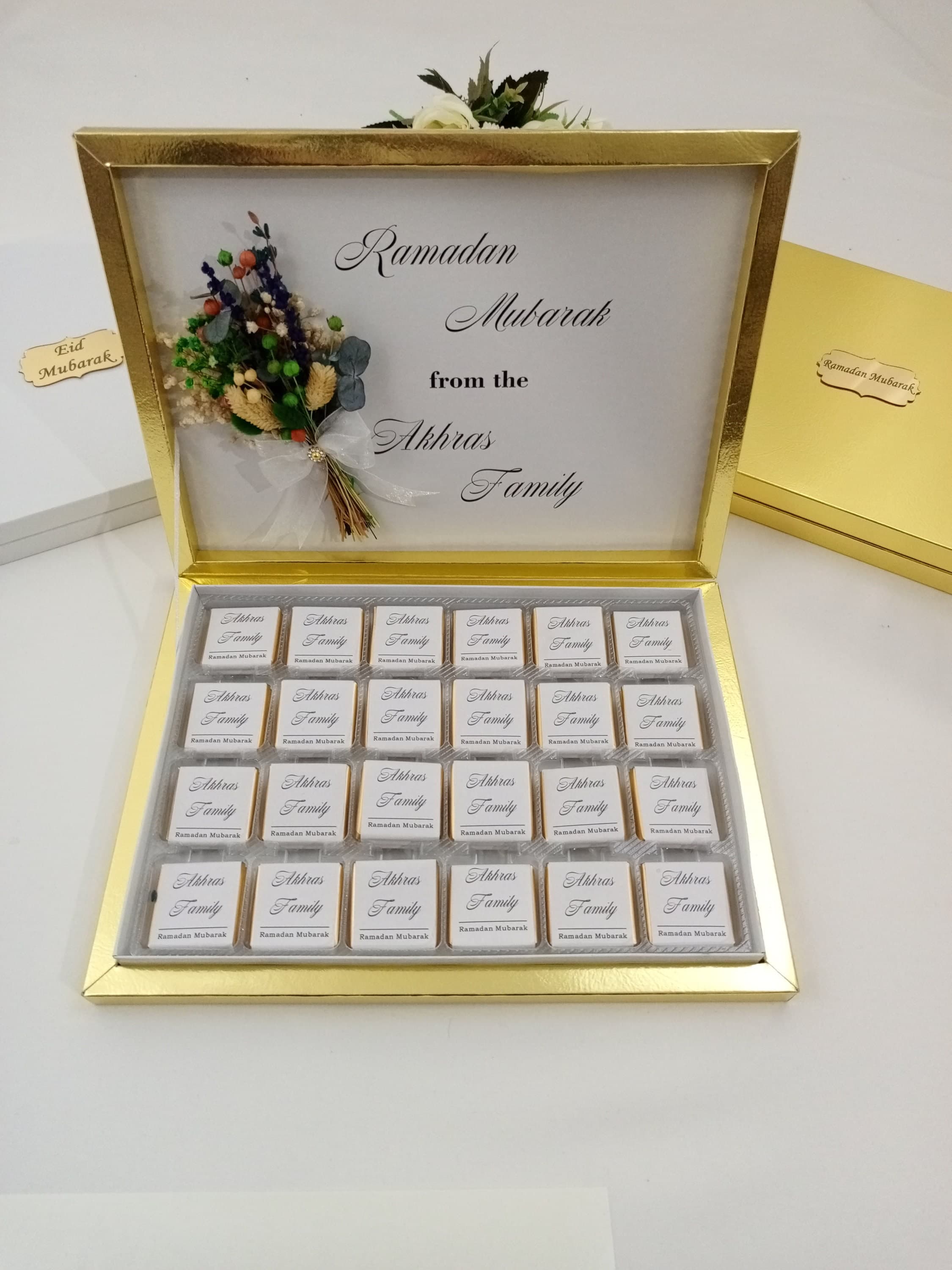 Personalized Wedding Chocolate Favors, White Box, Custom Text - image 3