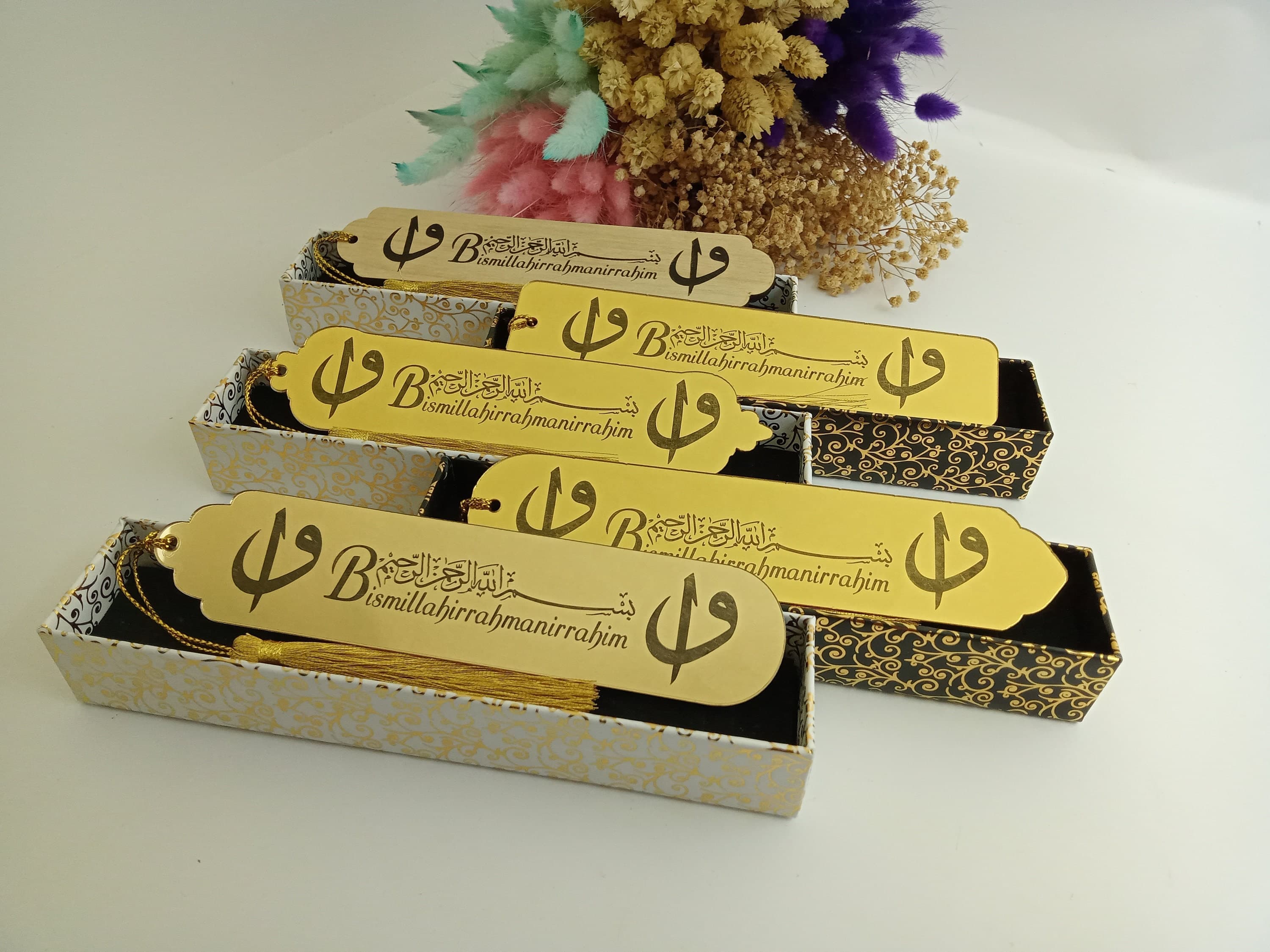Personalized Islamic Bookmark with Gift Box | Arabic Calligraphy - image 3