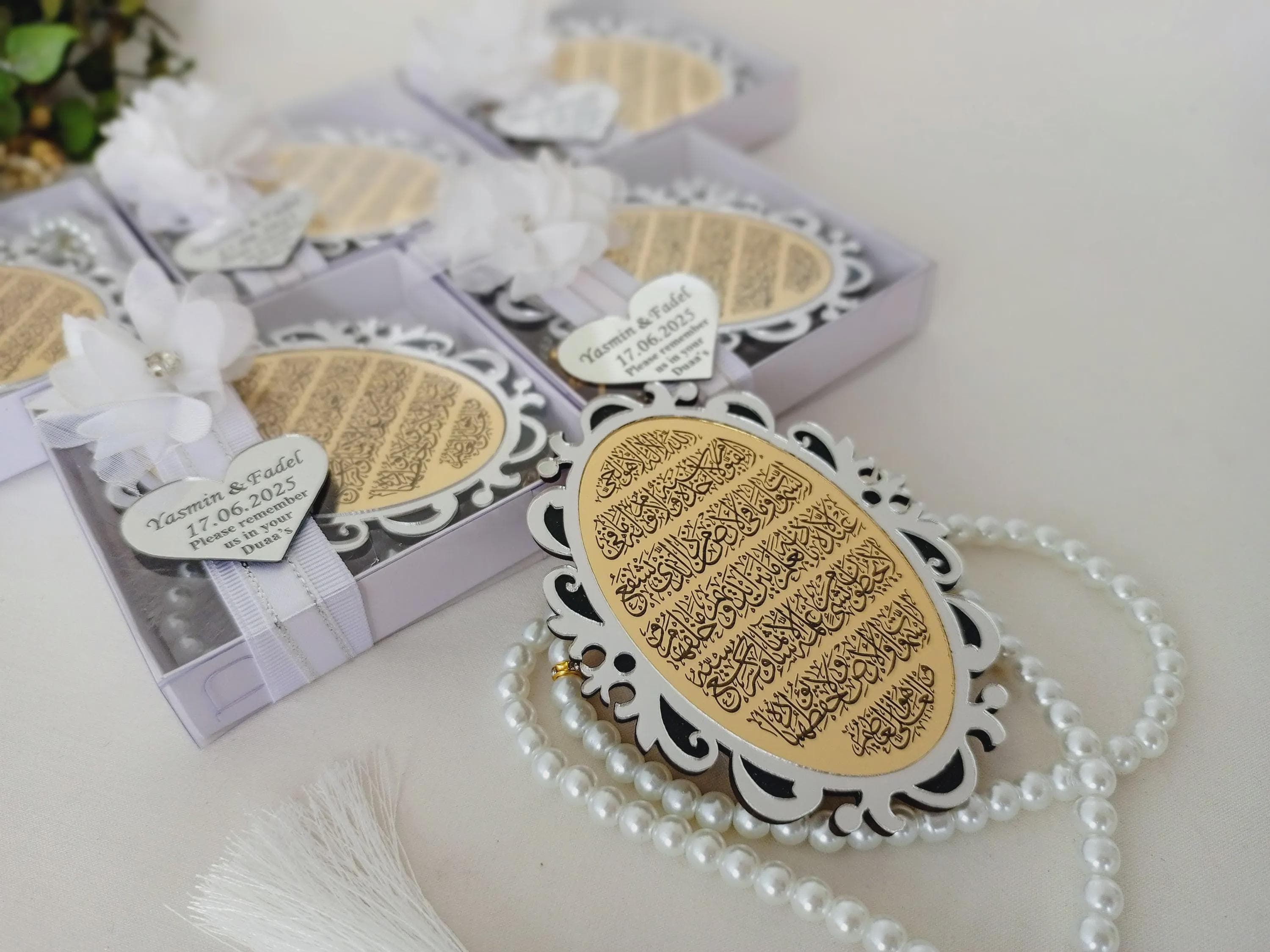 Ayatul Kursi Magnet Favor with Tasbeeh | Islamic Wedding/Baby Shower | Wedding Favors - image 5