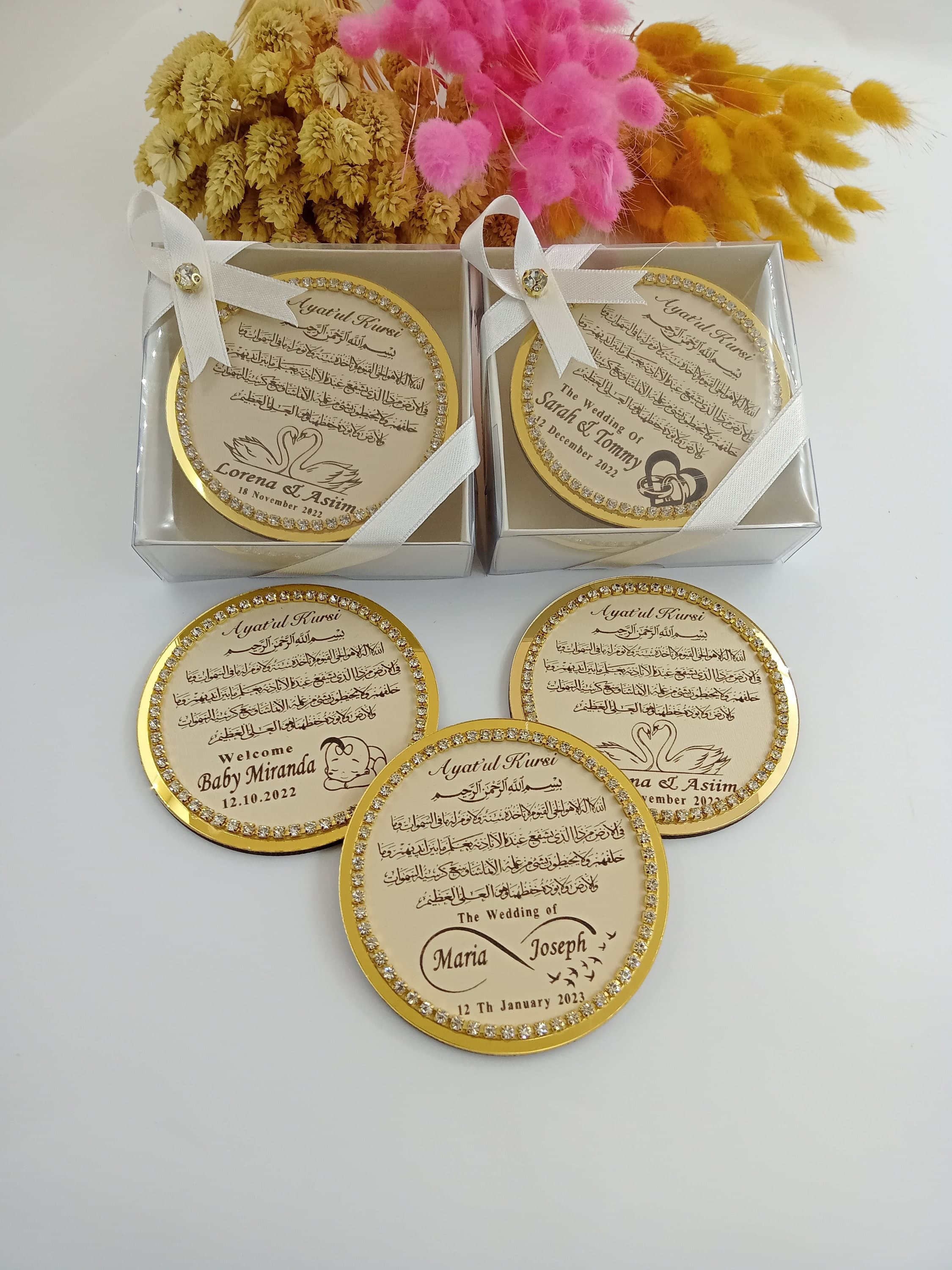 Personalized Ayatul Kursi Magnet | Islamic Wedding/Shower Favor - image 5