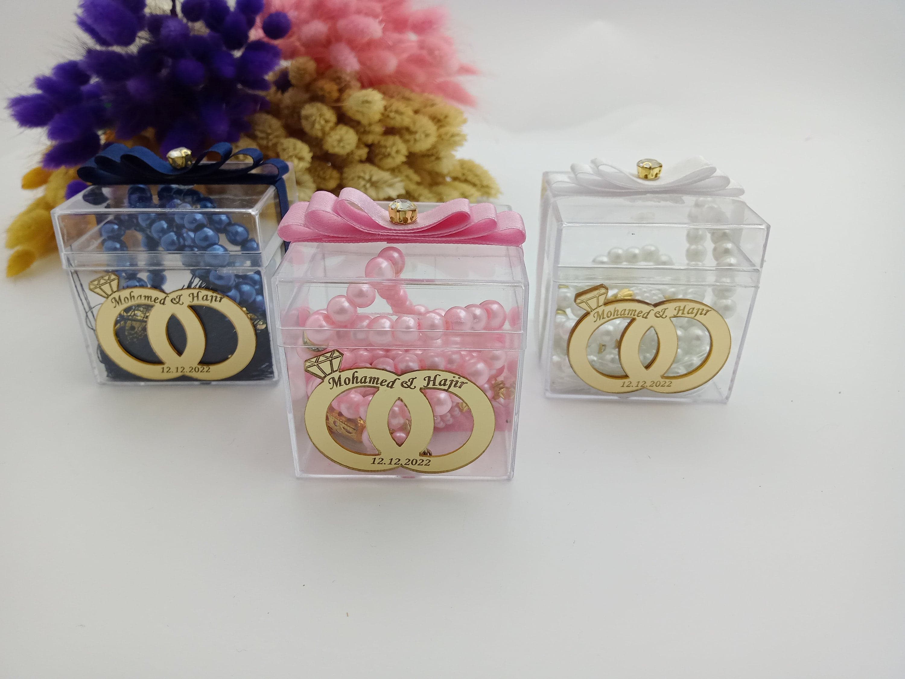 Personalized Pearl Tasbih Prayer Beads, Eid Favors, Wedding Favors - image 5