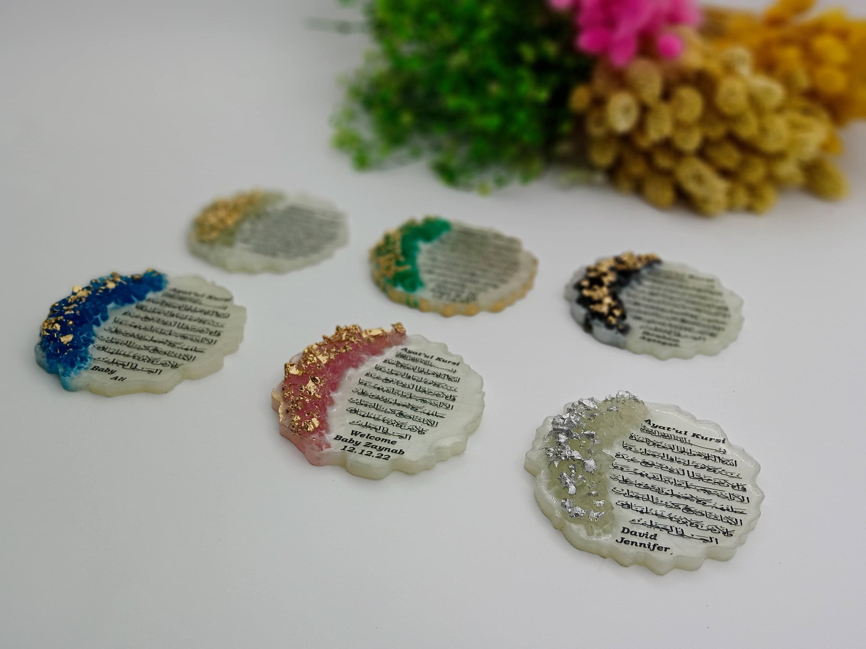 Epoxy Wedding Magnet Favors, Islamic Anniversary Gifts - image 5