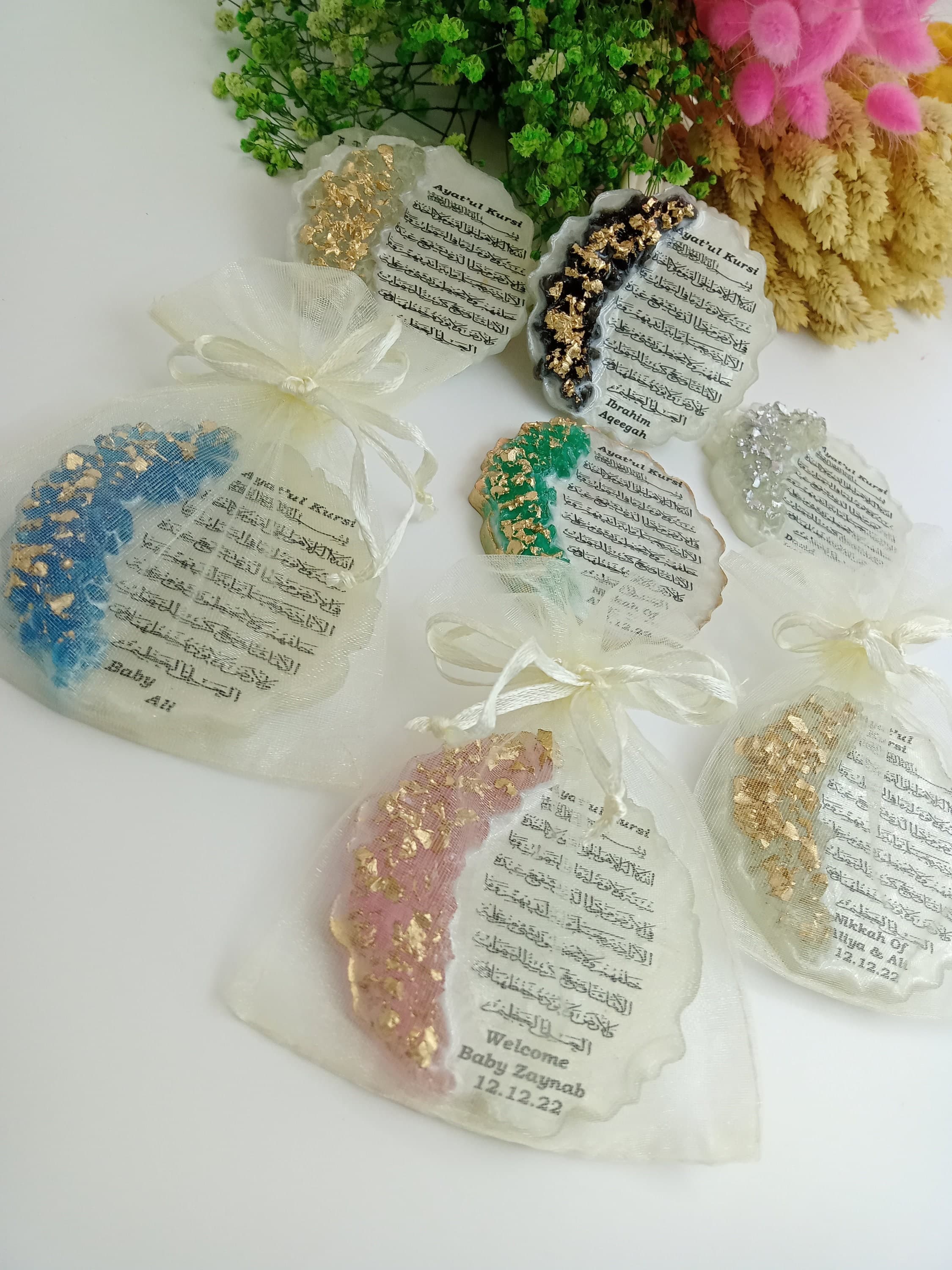 Epoxy Wedding Magnet Favors, Islamic Anniversary Gifts - image 3