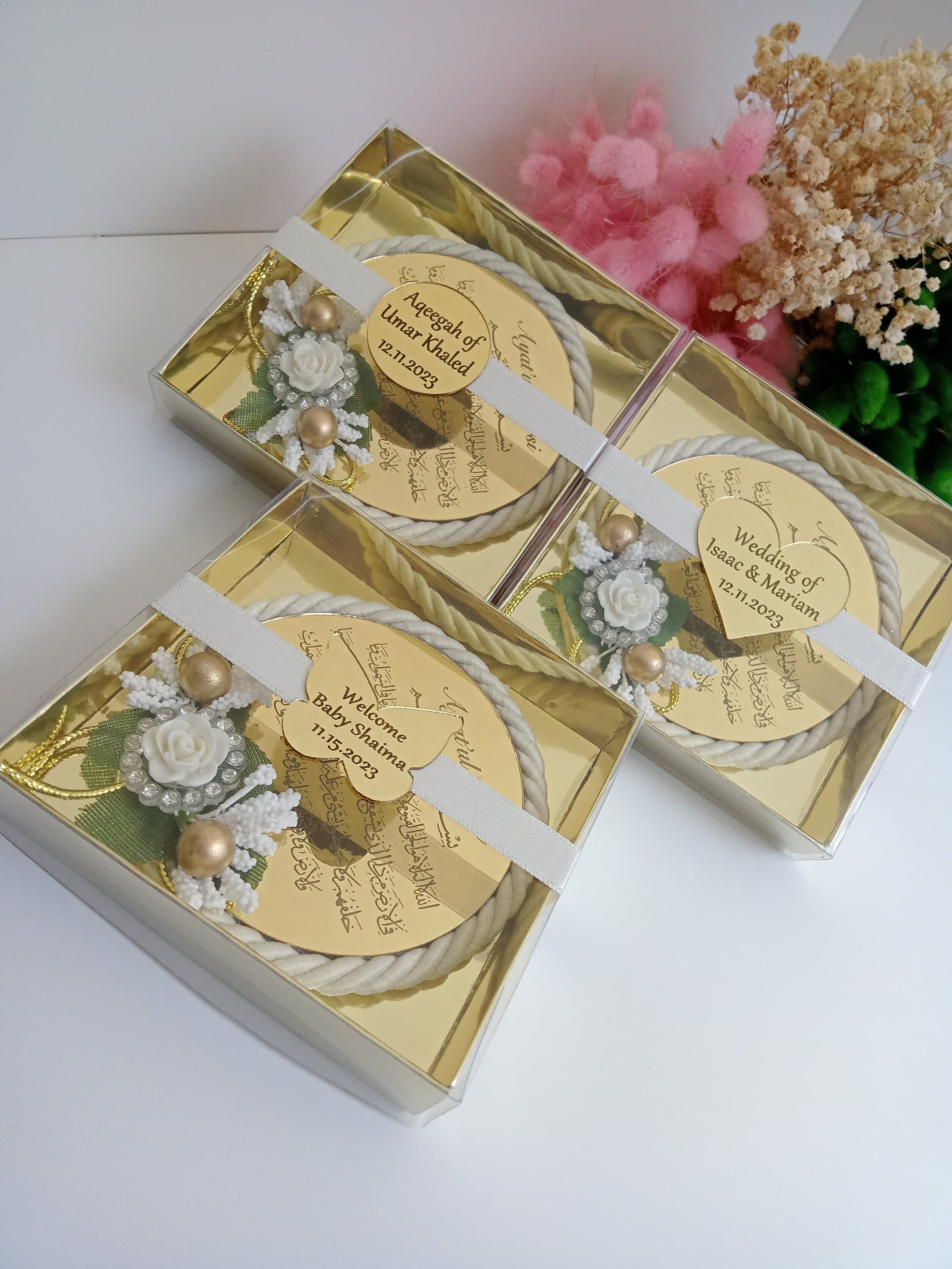 Personalized Ayatul Kursi Magnet Favor | Islamic Wedding, Baby Shower - image 5