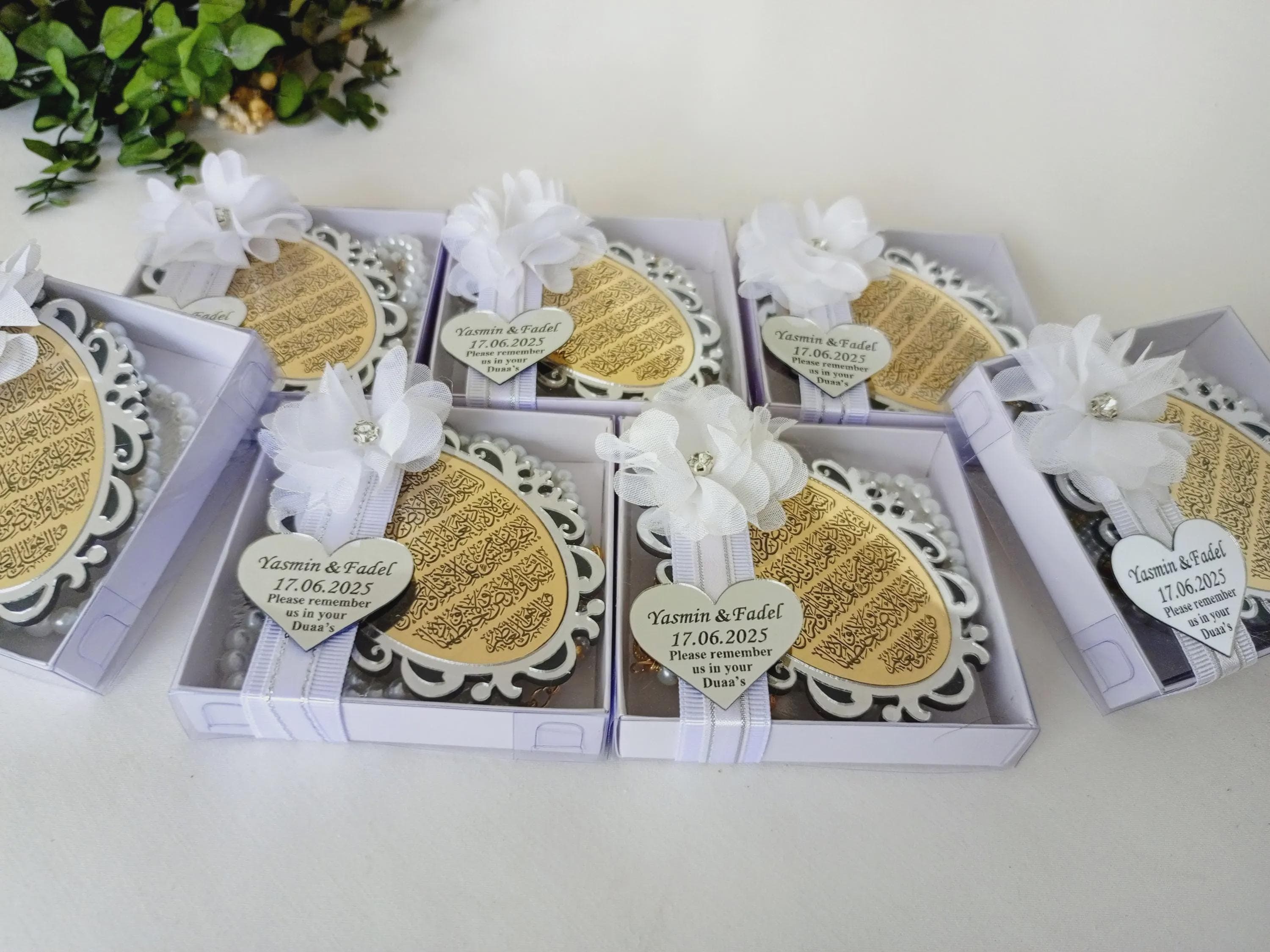 Ayatul Kursi Magnet Favor with Tasbeeh | Islamic Wedding/Baby Shower | Wedding Favors - image 4