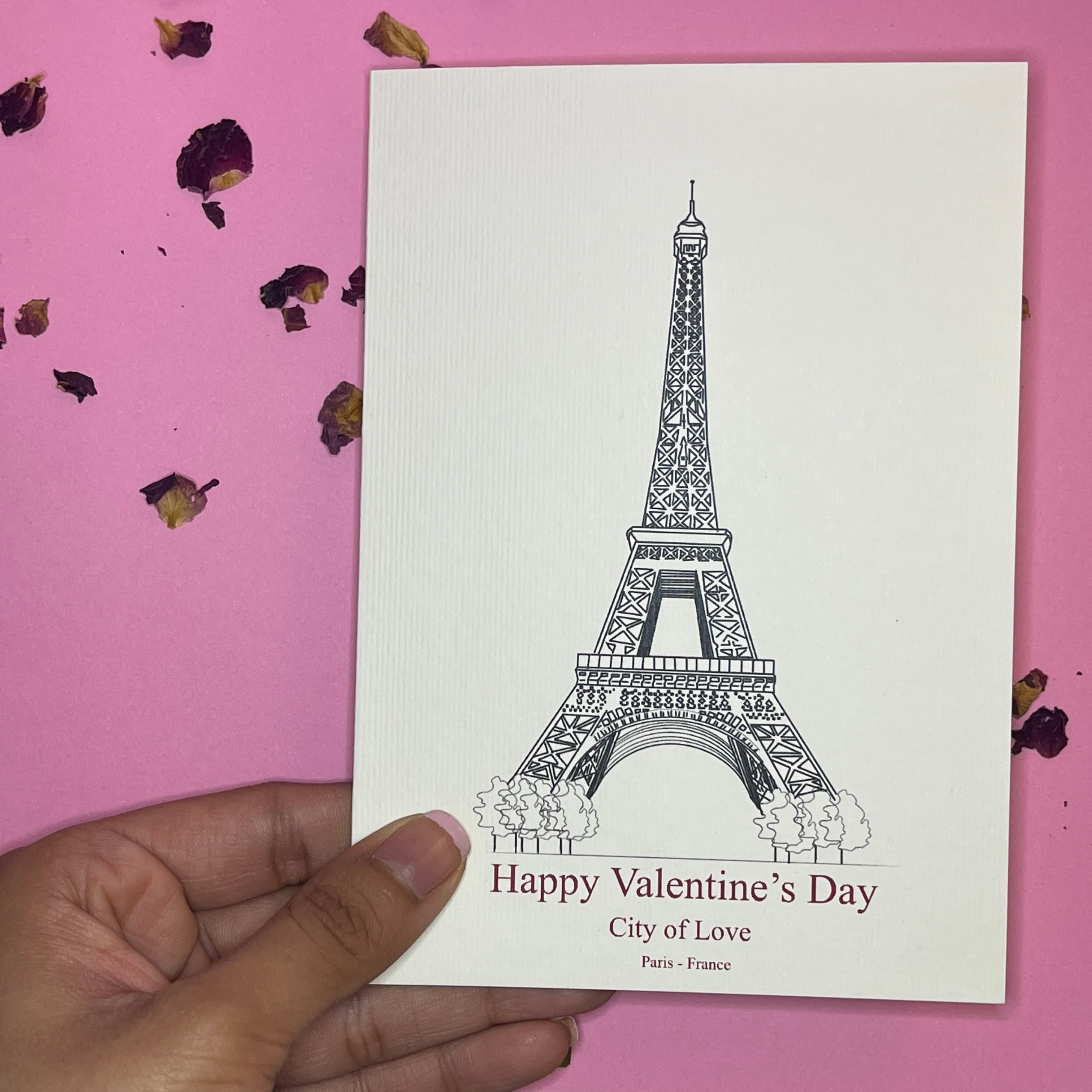 PRE-ORDER Valentines Day Card : City of Love - Paris A6