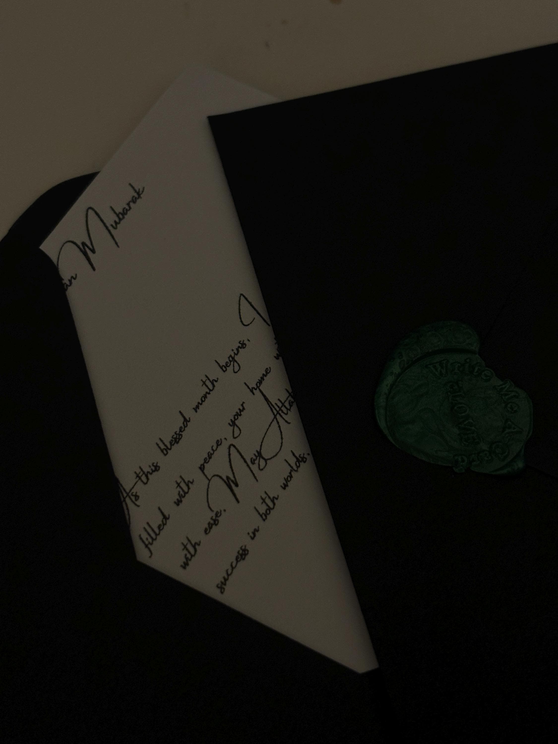 Personalised Ramadan or Eid Letter with Wax Seal | Printed Ramadan or Eid Postcard with Duas - image 3