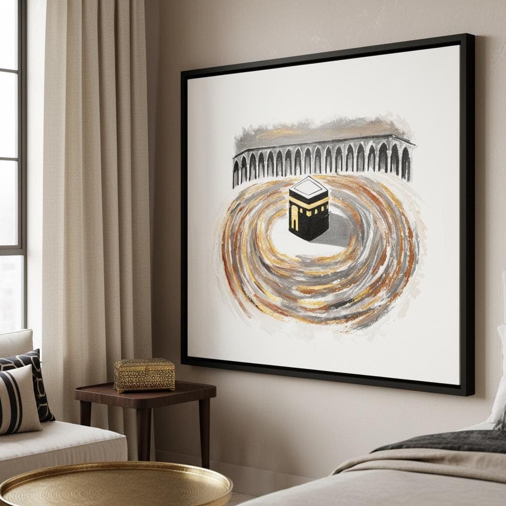 Kaaba Abstract Art Print | Modern Islamic Home Decor - image 5