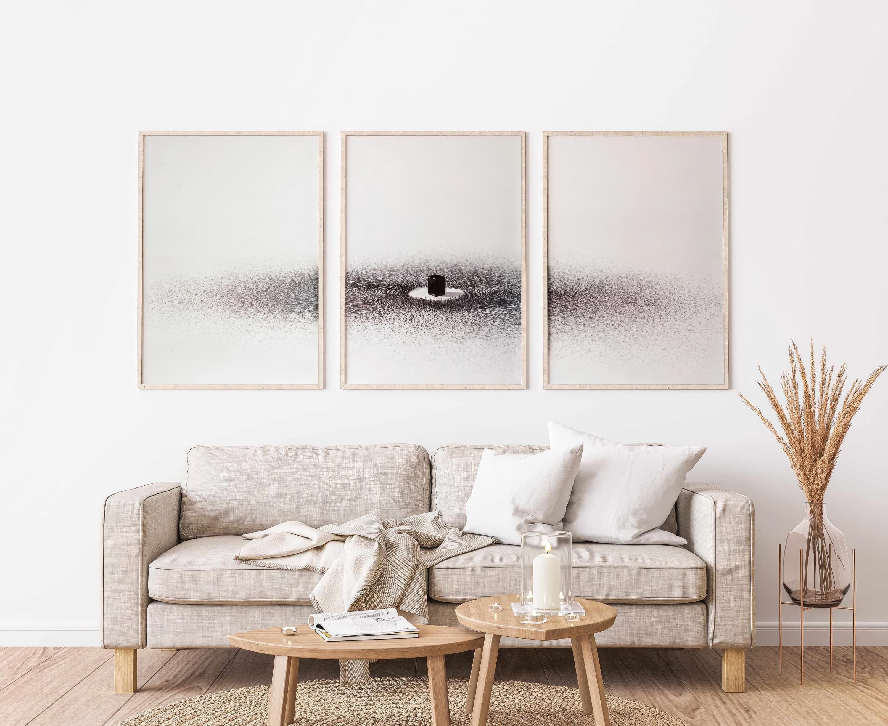 Khana Kaaba Islamic Wall Art Set – Abstract Minimalist Canvas Prints (Digital Download)