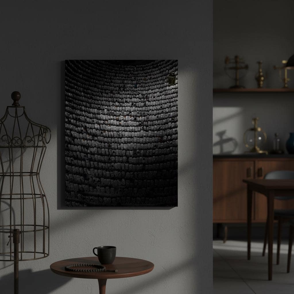 Black & White Kaaba Print, Minimalist Islamic Wall Art - image 3