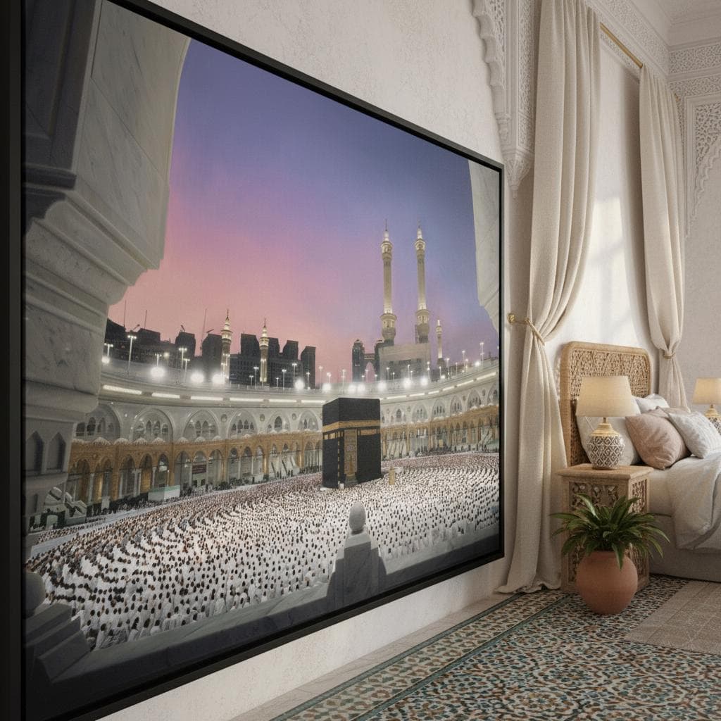 Kaaba Sunset Canvas Art | Islamic Mecca Print, Spiritual Gift - image 4