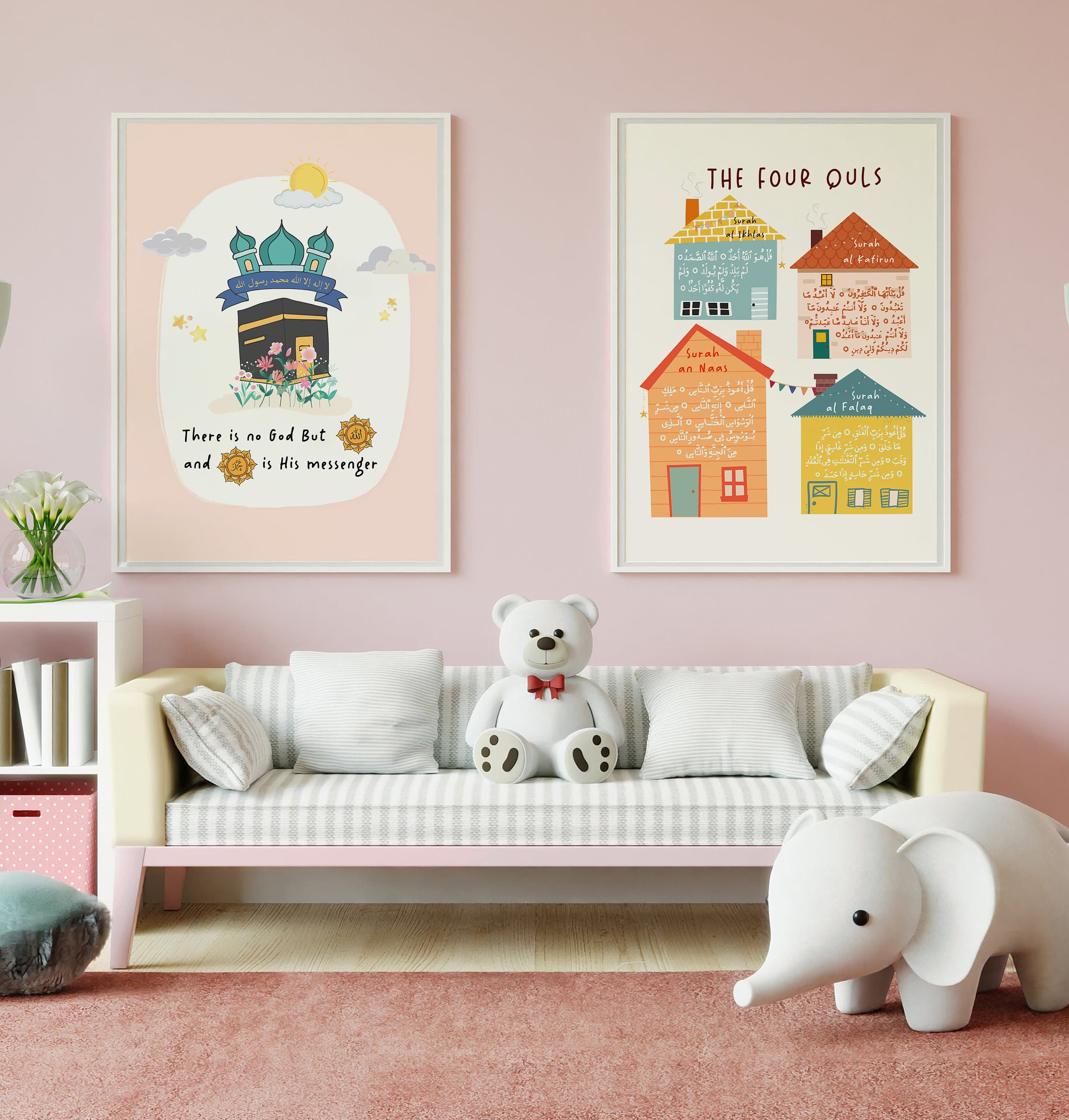 Four Quls Interactive Print
Vibrant Nursery Wall Prints