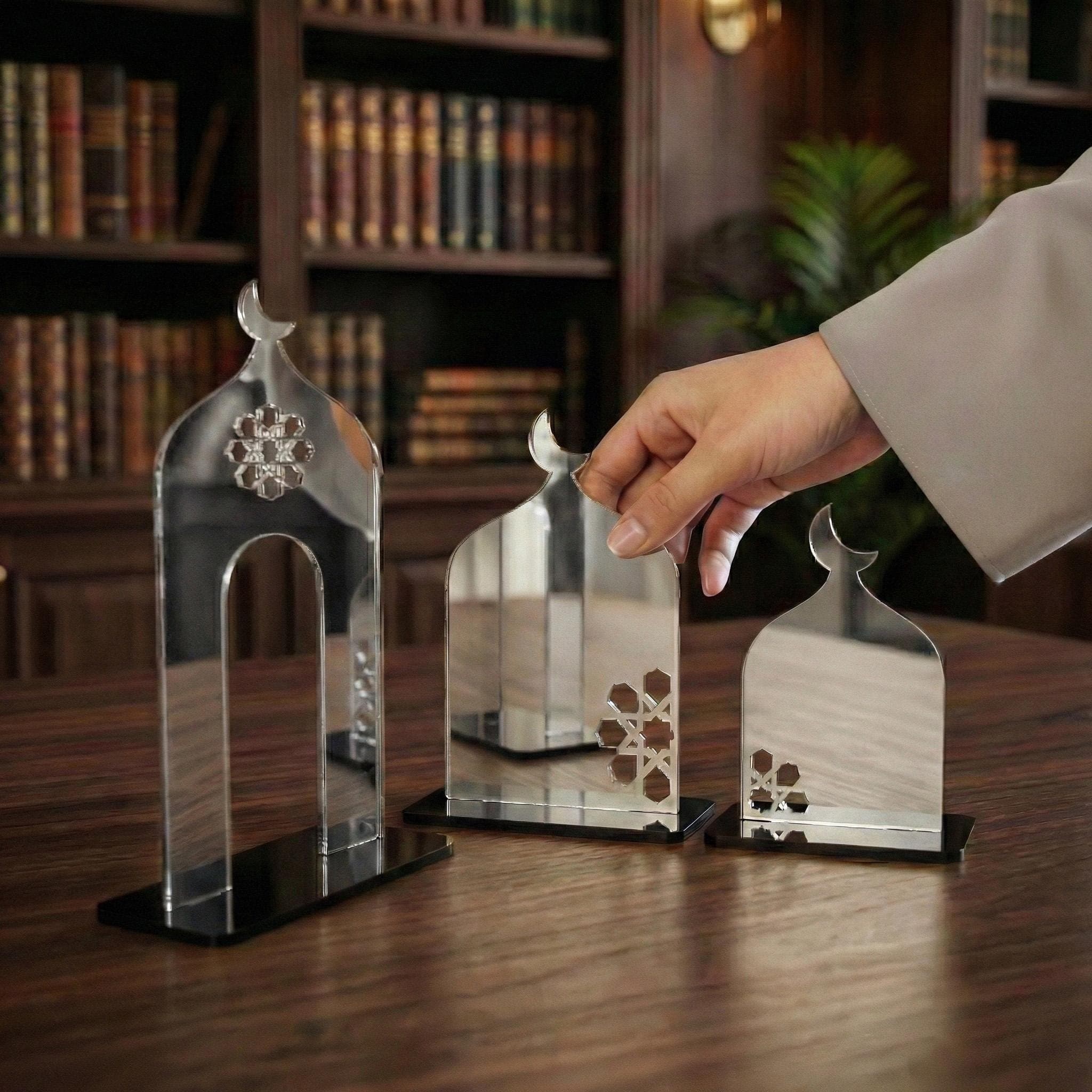 Ramadan Minaret Set Islamic Home Decor Acrylic Mosque Stand Ramadan Table Decorations Muslim Housewarming - image 3
