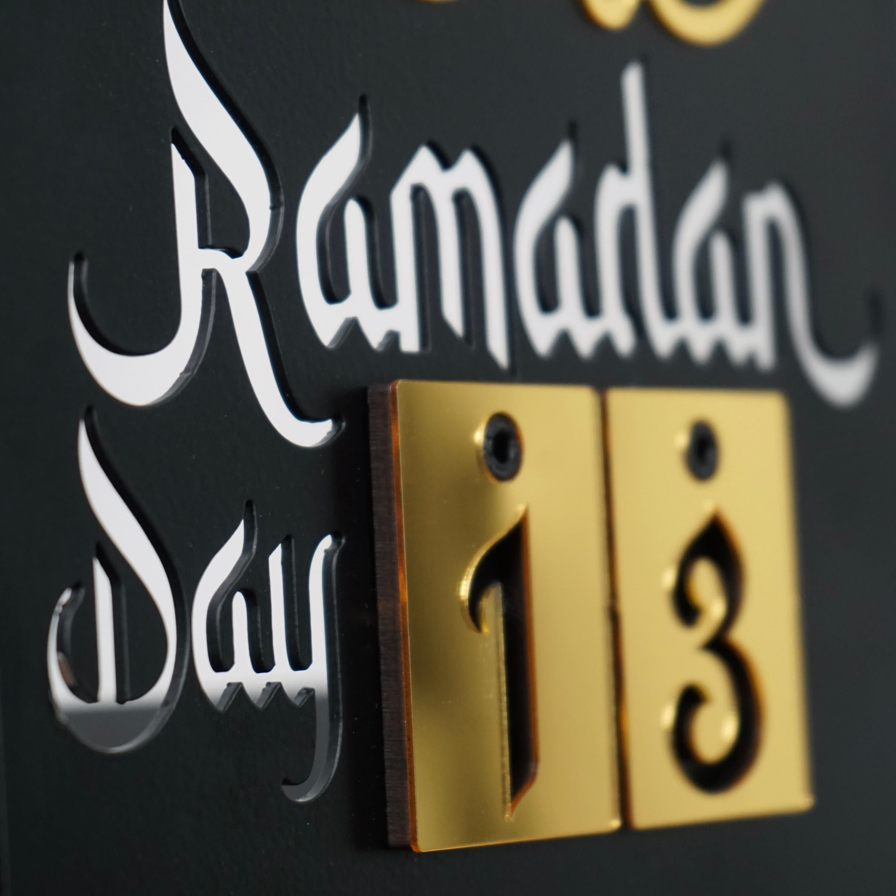 Ramadan Calendar Metal and Acrylic, Countdown to Eid Days of Ramadan, Ramadan Decoration, Ramadan Gifts, Ramadan Table Decor - image 3