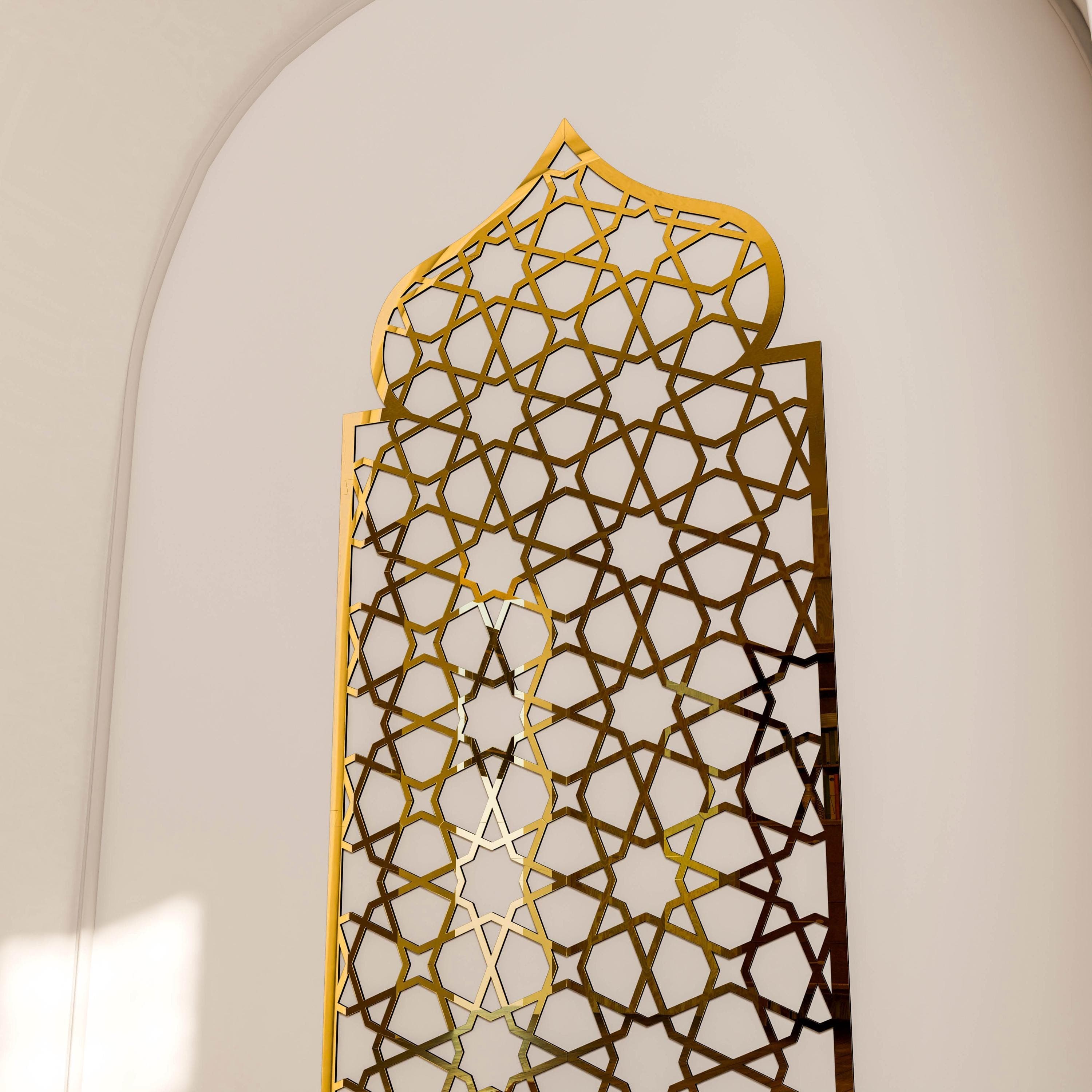 Mihrab Islamic Wall Art Mehraab Muslim Home Decor Moroccan Decorative Wood Panel Ramadan Decoration Housewarming Gift - image 5
