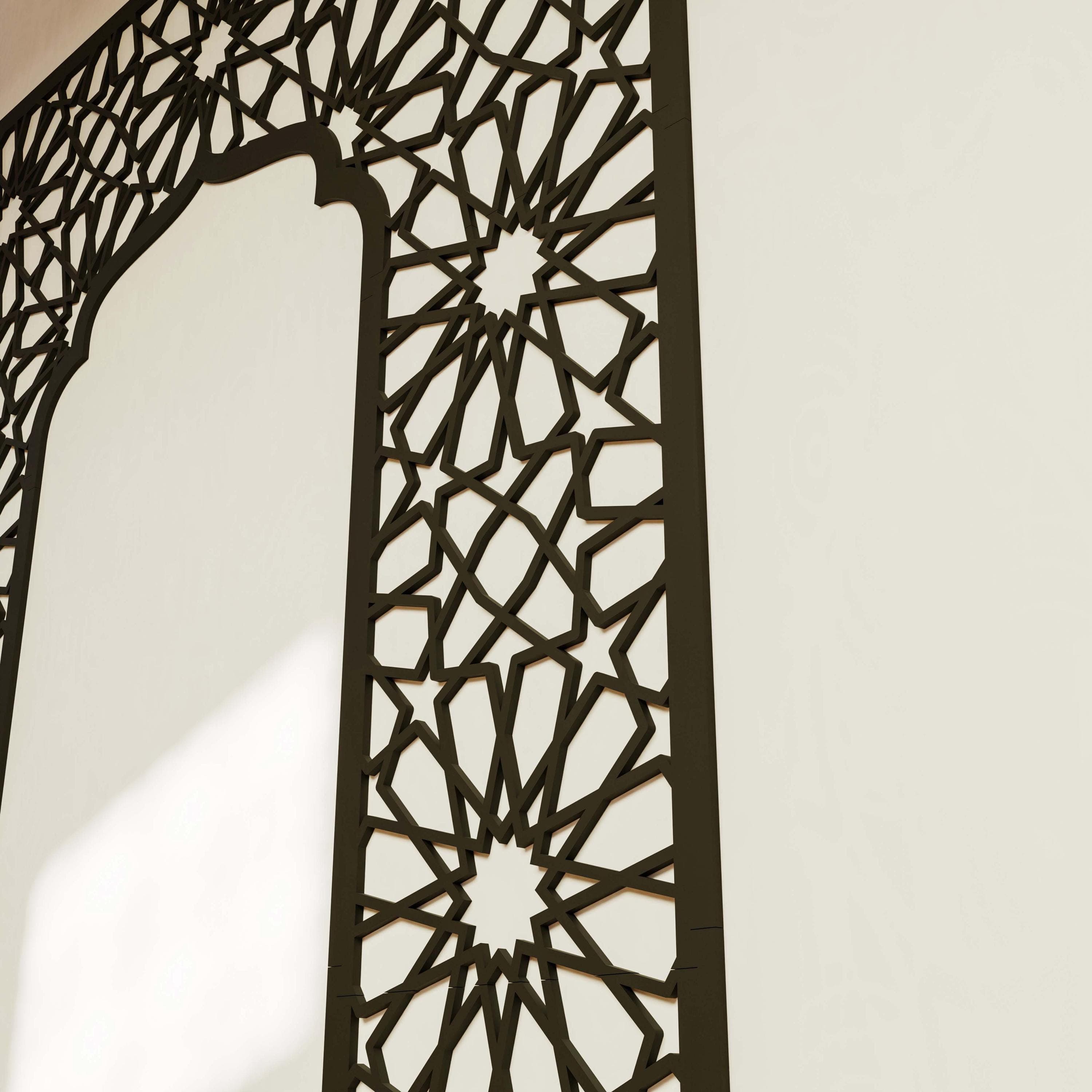 Large Mihrab Islamic Wall Art Muslim Prayer Room Moroccan Wood Decorative Panel Ramadan Decoration Eid Mubarak Housewarming Gift - image 5
