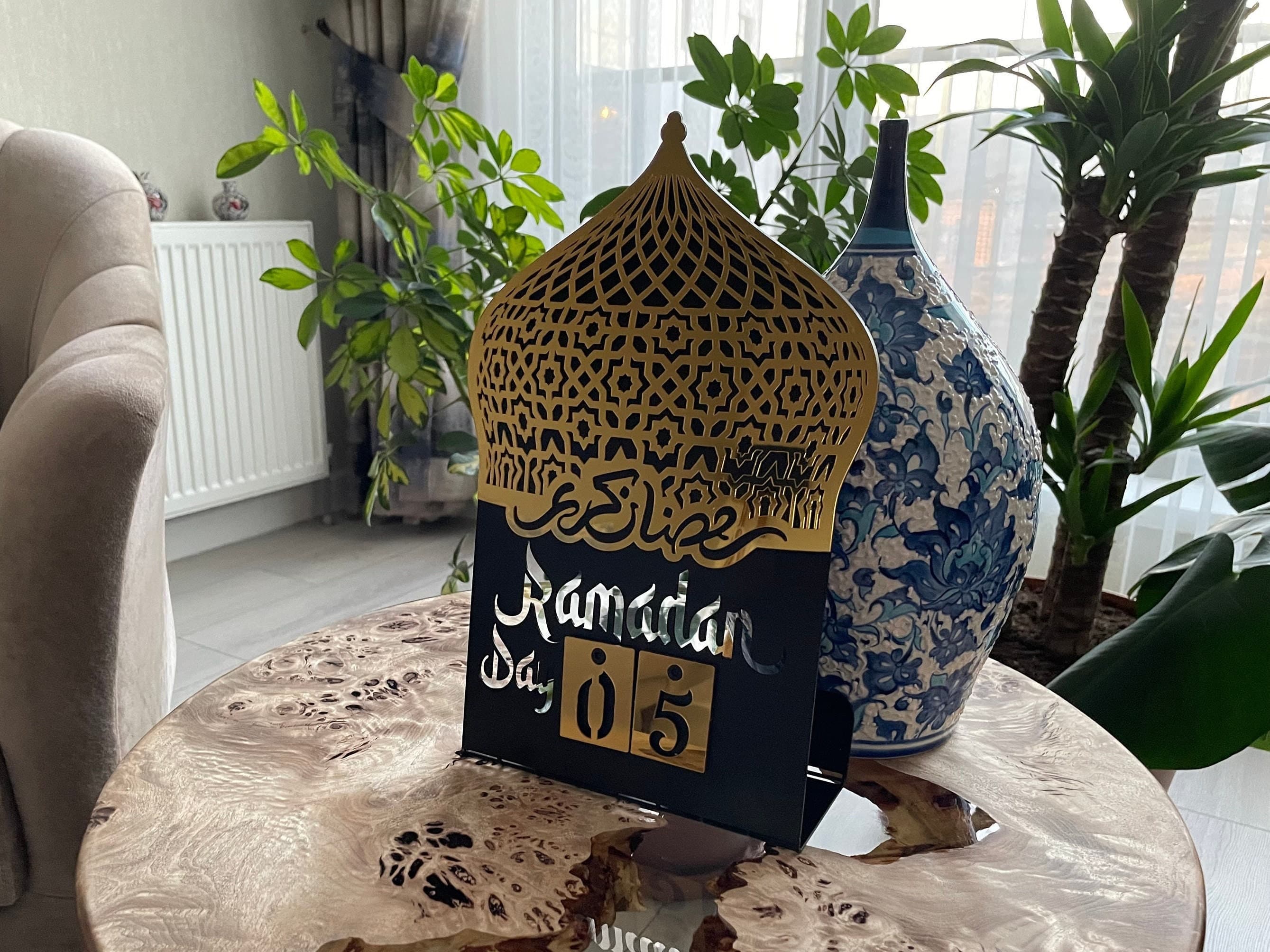 Ramadan Calendar Metal and Acrylic, Countdown to Eid Days of Ramadan, Ramadan Decoration, Ramadan Gifts, Ramadan Table Decor - image 4