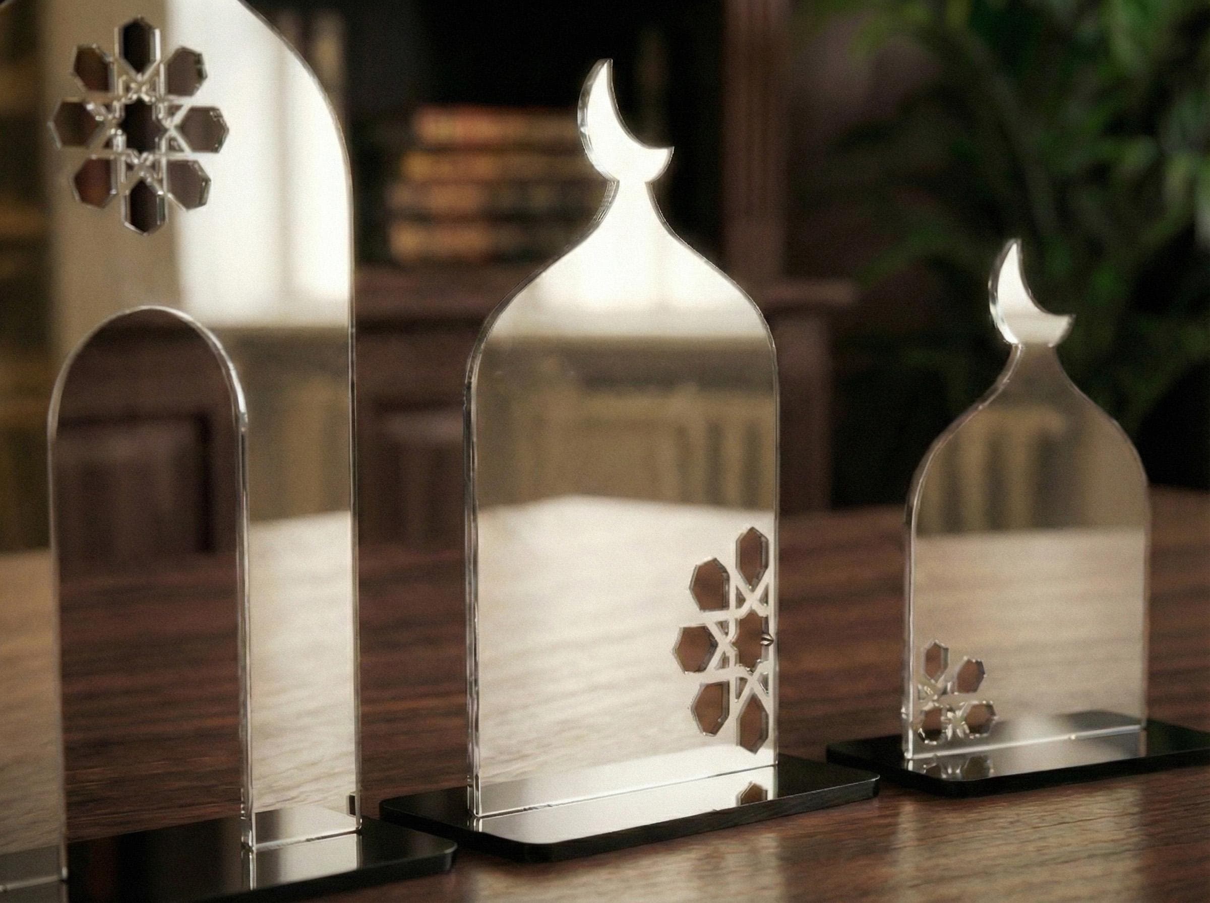 Ramadan Minaret Set Islamic Home Decor Acrylic Mosque Stand Ramadan Table Decorations Muslim Housewarming - image 4