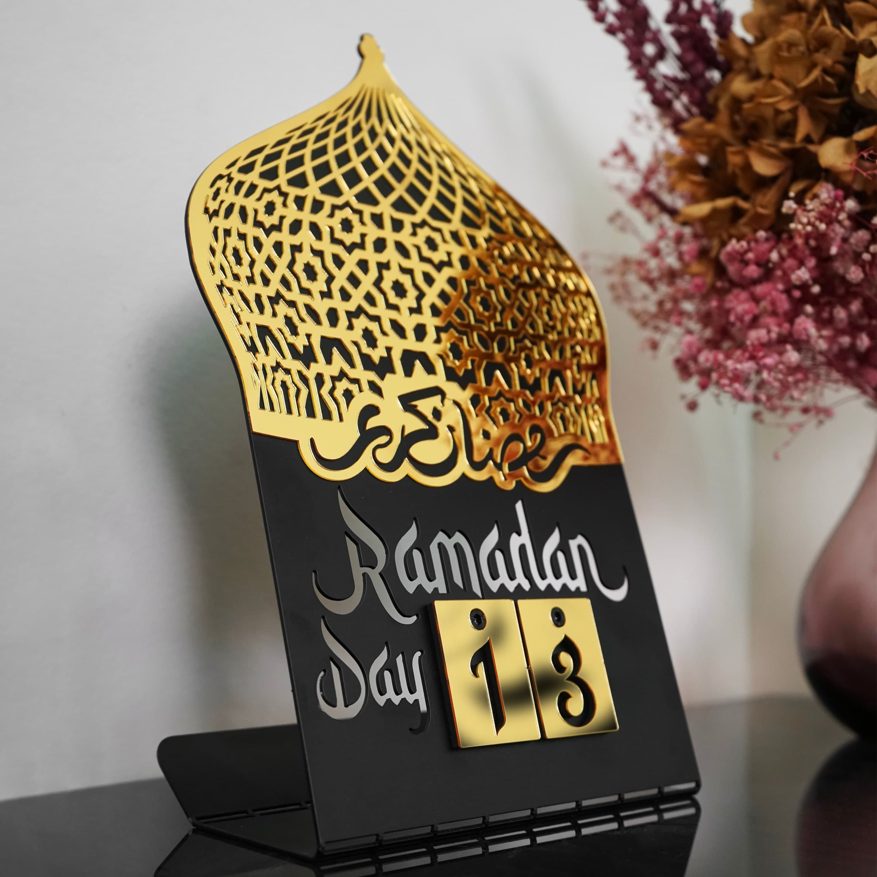 Ramadan Calendar Metal and Acrylic, Countdown to Eid Days of Ramadan, Ramadan Decoration, Ramadan Gifts, Ramadan Table Decor - image 5