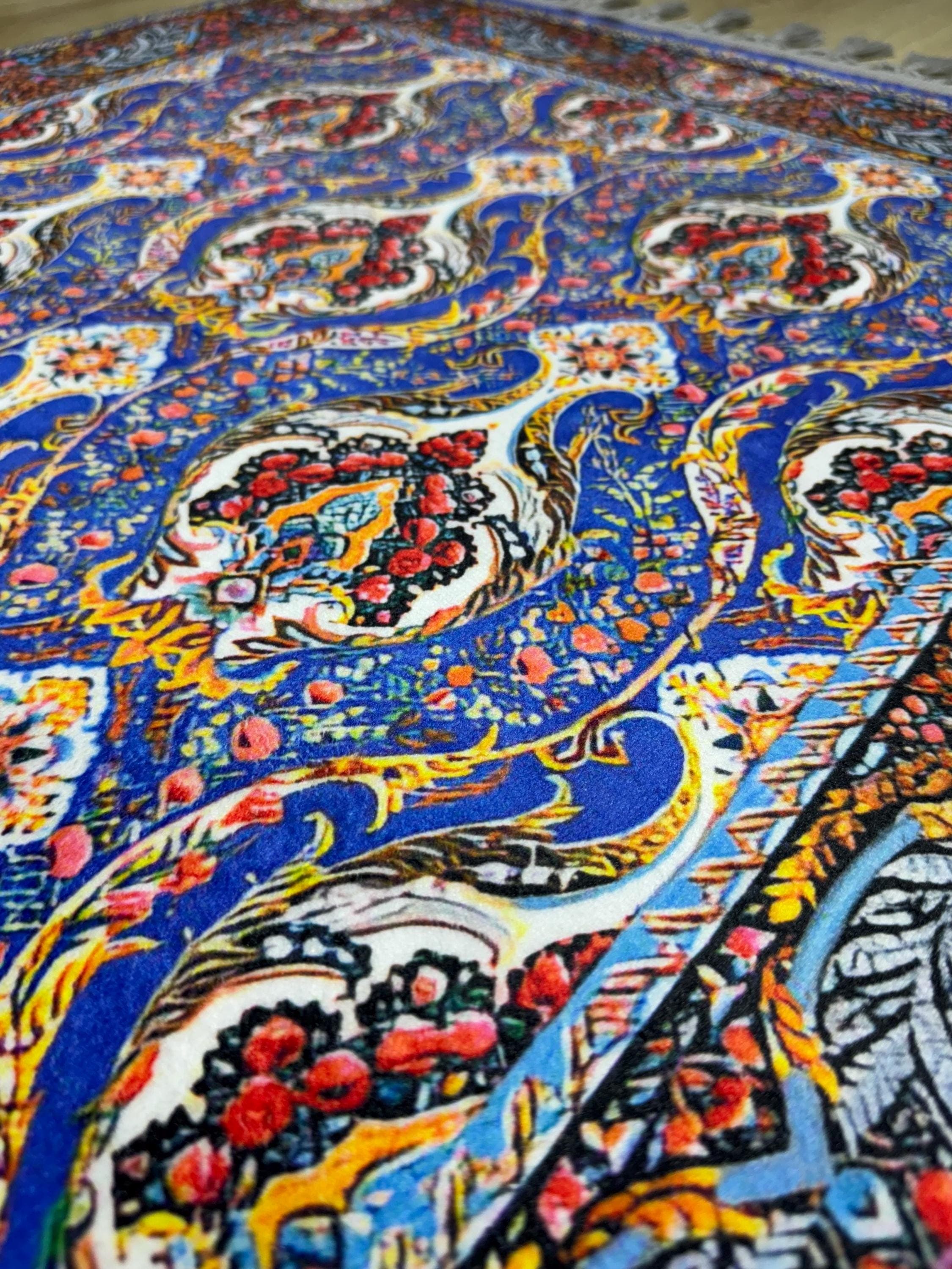 ottomanTurkish Prayer Rug , Multicolor Islamic Mat , Ramadan İslamic Gift - Muslims Mat - Her His Carpet - image 4