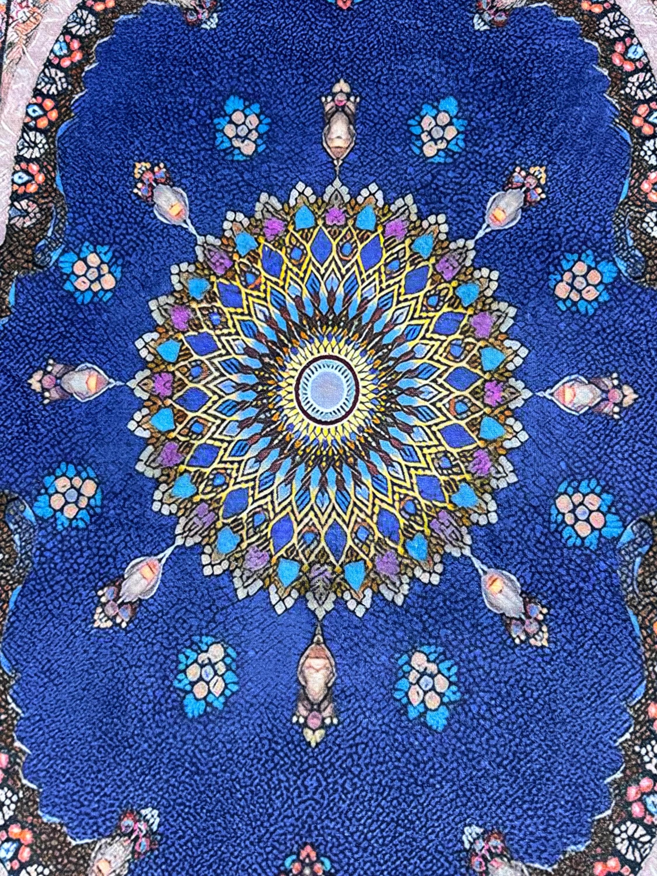 Soft Medallion Islamic Prayer Rug - Personalized Turkish Muslim Mat -PrayerRoom -Bedroom -Living Room, Sejadah - image 5