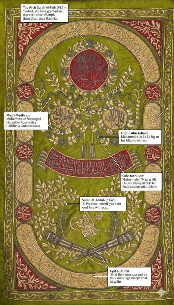 Islamic Calligraphy Wall Tapestry – Ayat al-Kursi, Spiritual Gift - image 4