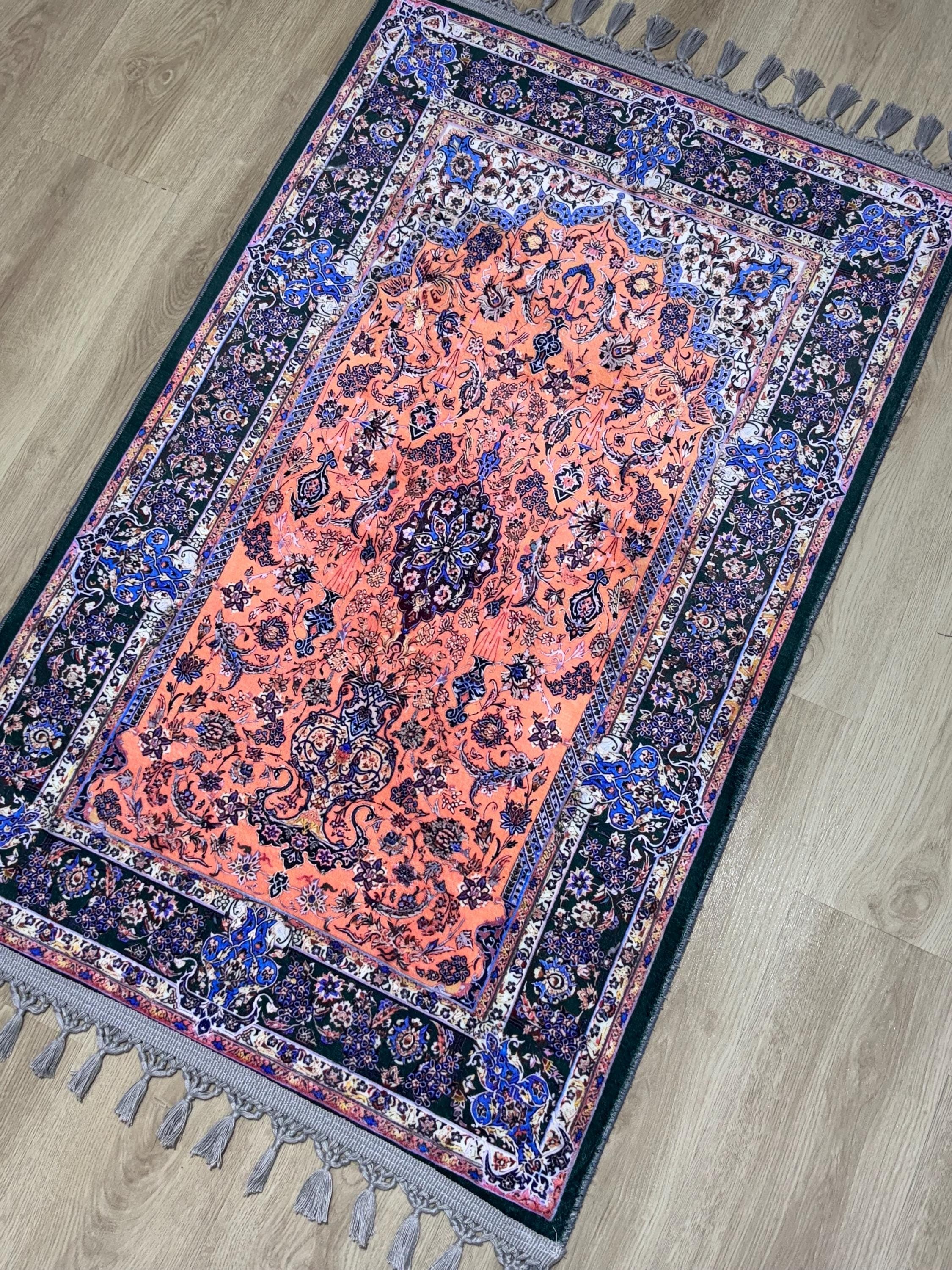 Customizable Muslim Prayer Rug , Islamic Gift, Ramadan Decor - muslims islamic  for Her mat-