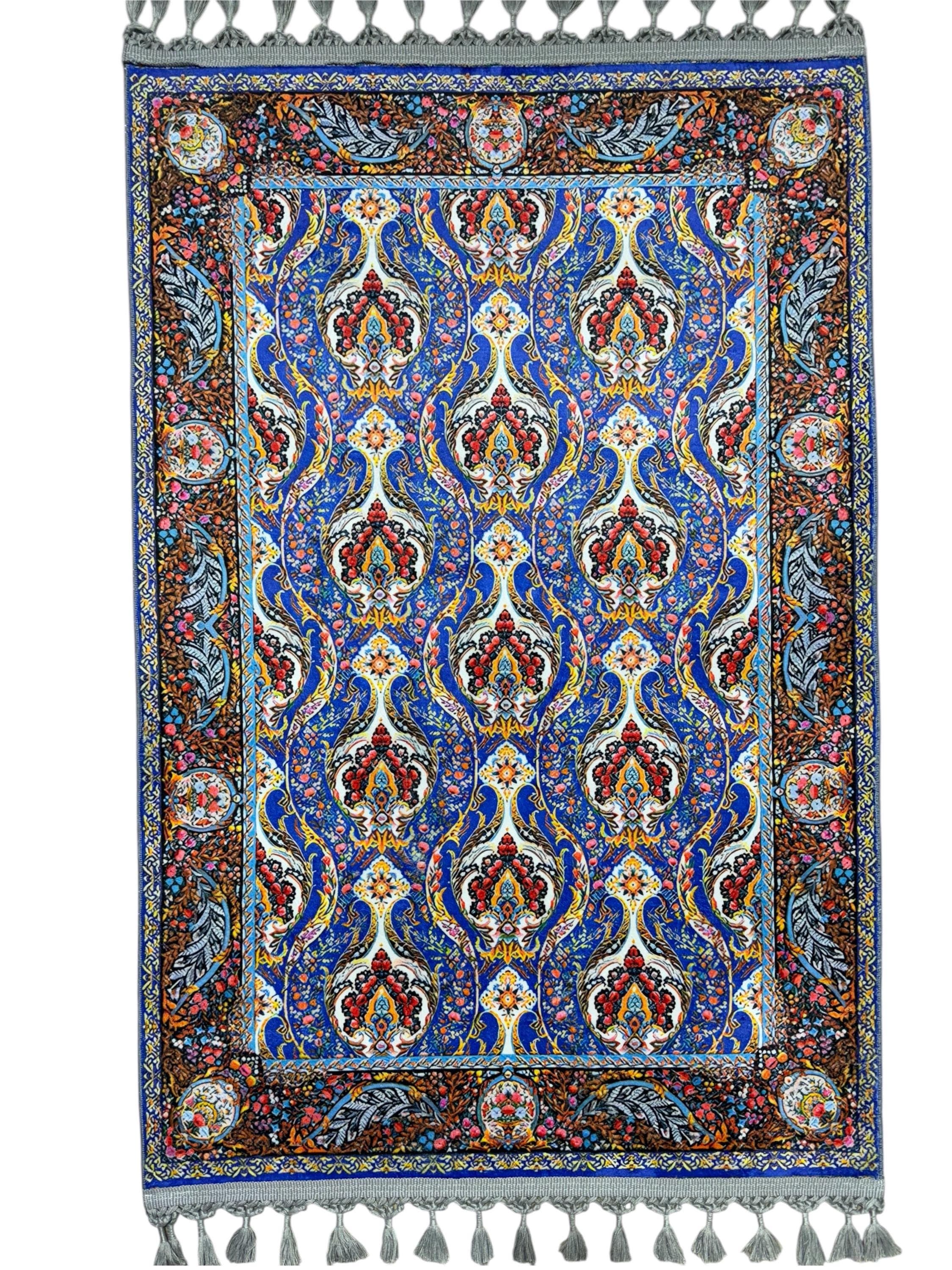 ottomanTurkish Prayer Rug , Multicolor Islamic Mat , Ramadan İslamic Gift - Muslims Mat - Her His Carpet - image 3