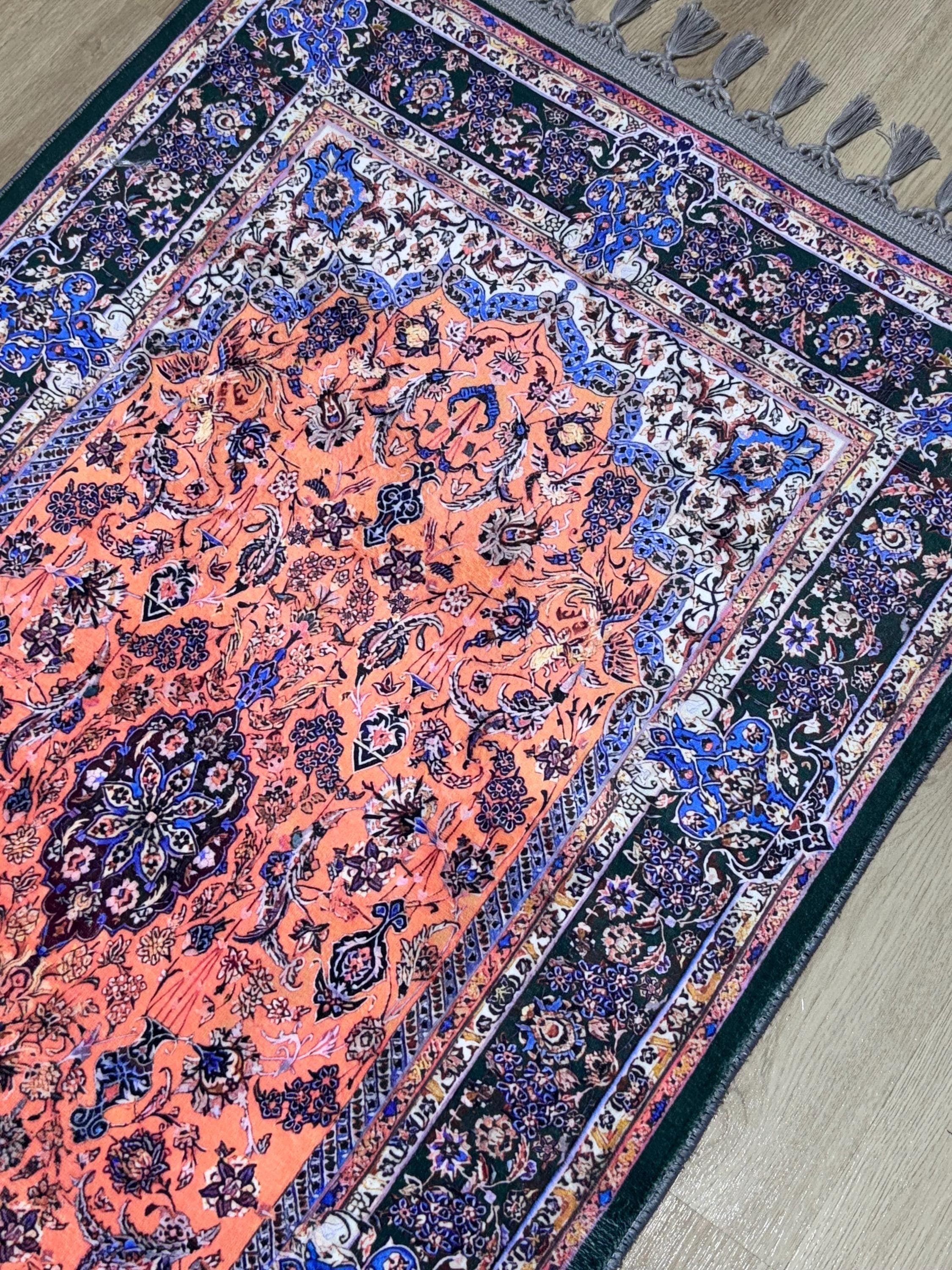 Customizable Muslim Prayer Rug , Islamic Gift, Ramadan Decor - muslims islamic for Her mat- - image 4