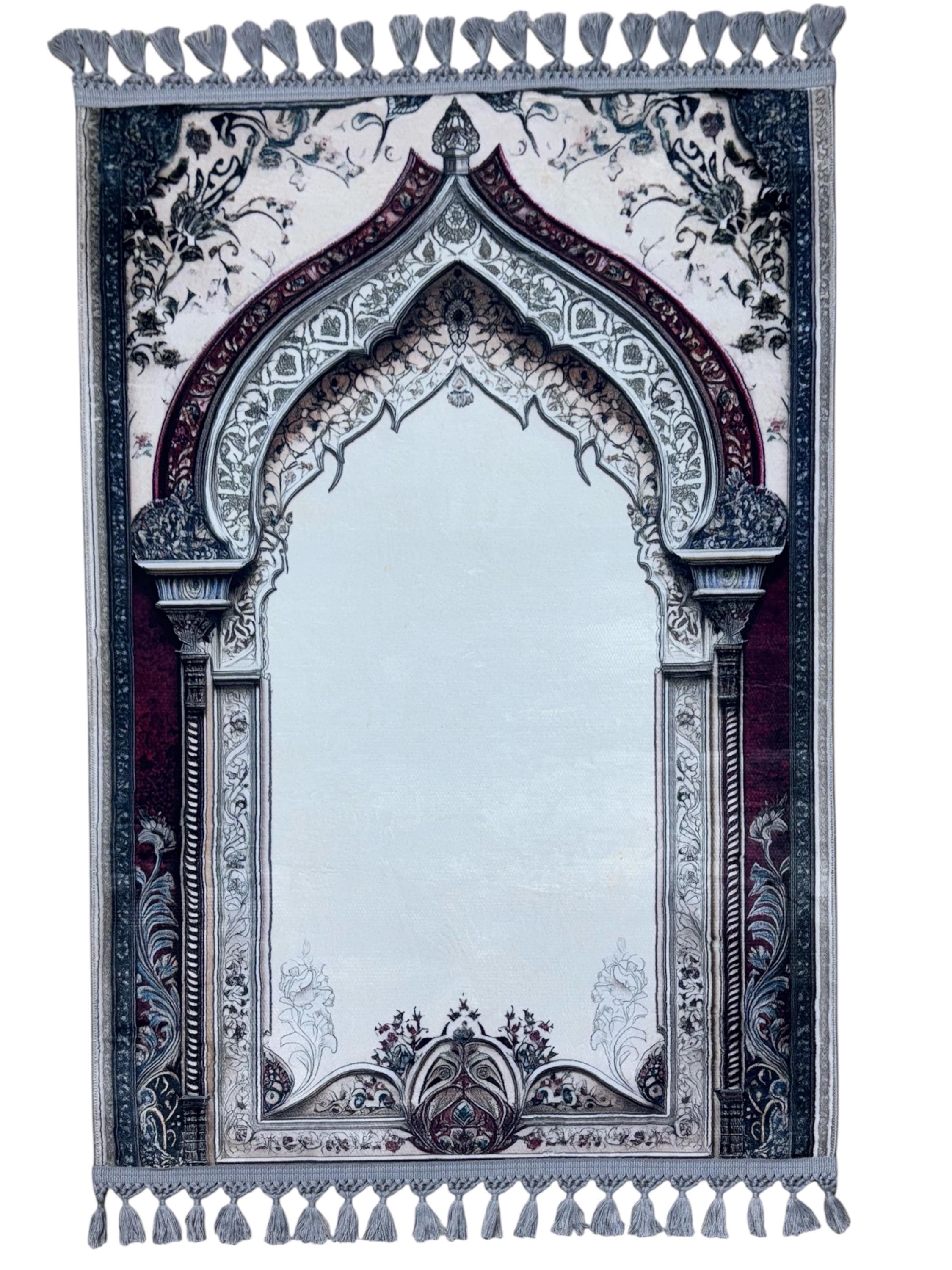 Prayer Rug,  Turkish Silk Carpet, Christian Orthodox Design, Ramadan Gift, Her His Wedding Gift - image 3
