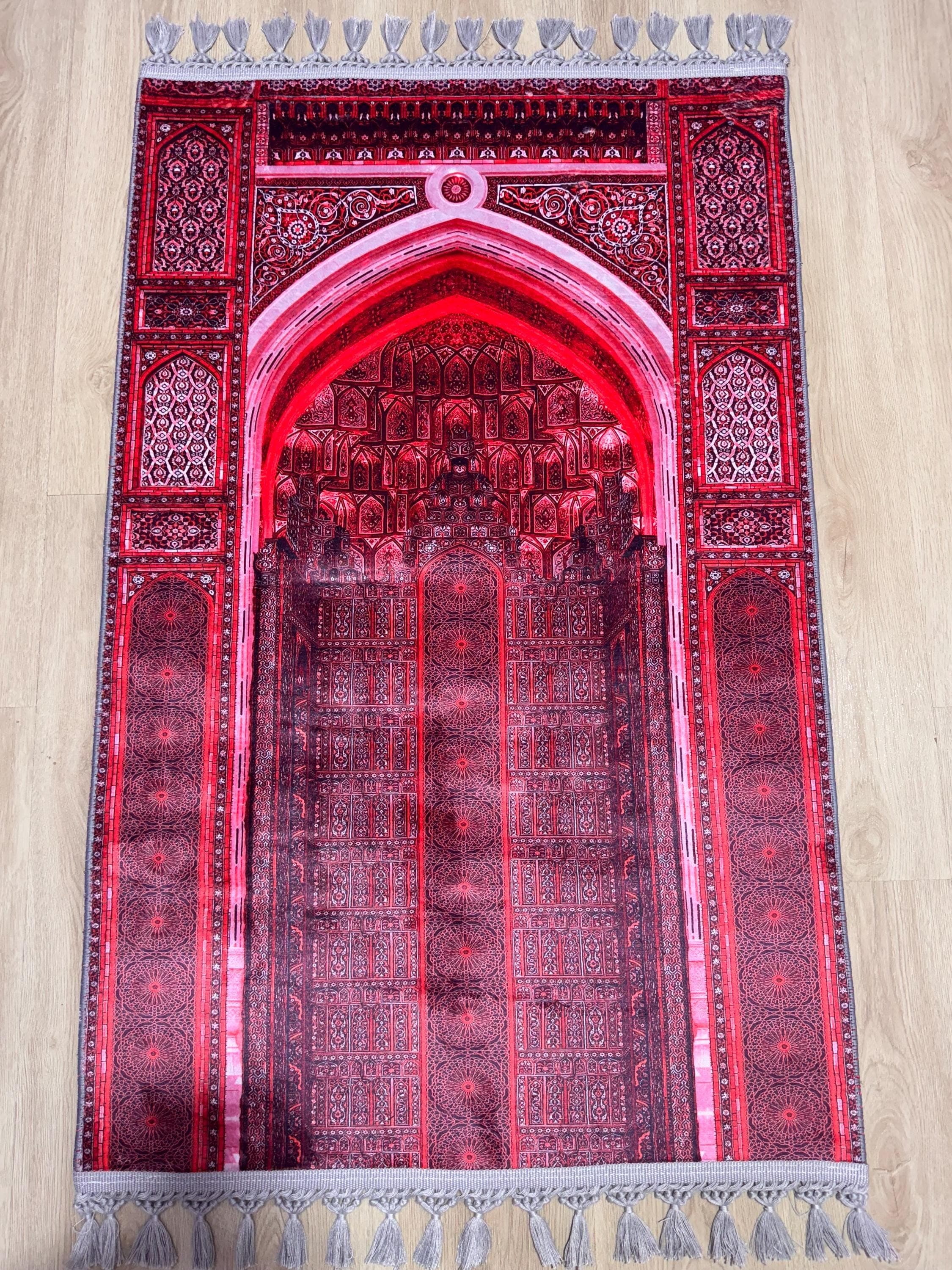 Mihrab Turkish Prayer Rug , Sejadah , Janamaz -Ramadan Eid Wedding Gift - Gebetsteppich, Custom Mat