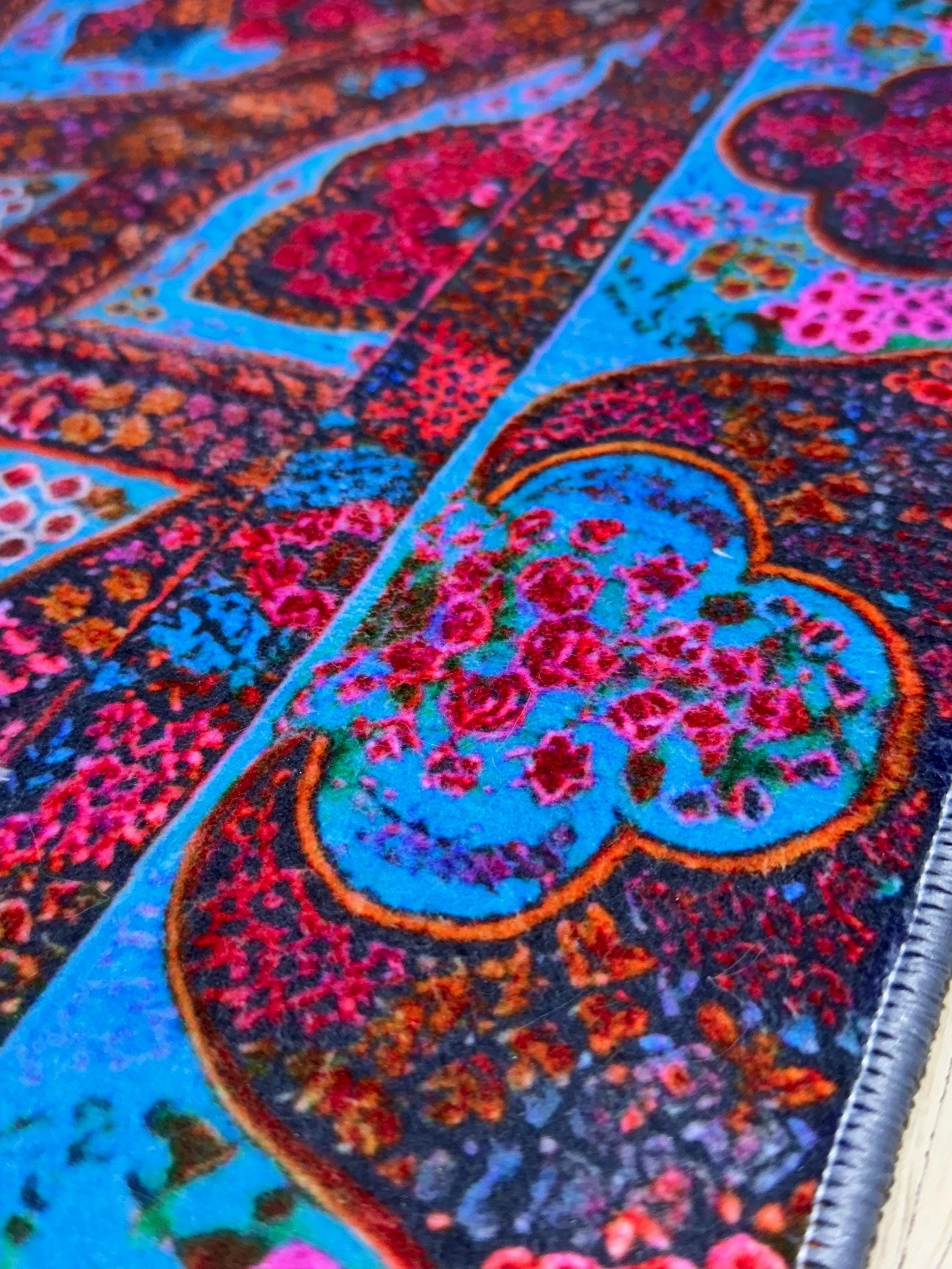 Soft Medallion Islamic Prayer Rug-Turkish Muslim  Mat- PrayerRoom- Bedroom -Living Room- Area Rugs - image 4