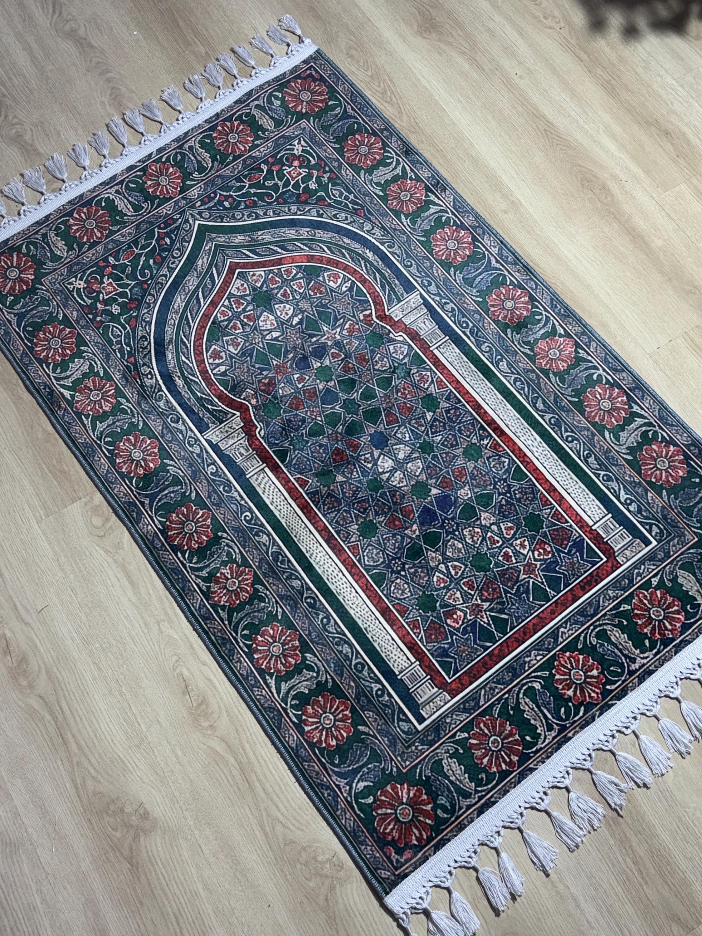 Mihrab Turkish Prayer Rug , Sejadah , Janamaz -Ramadan Eid Wedding Gift - Gebetsteppich, Custom Mat