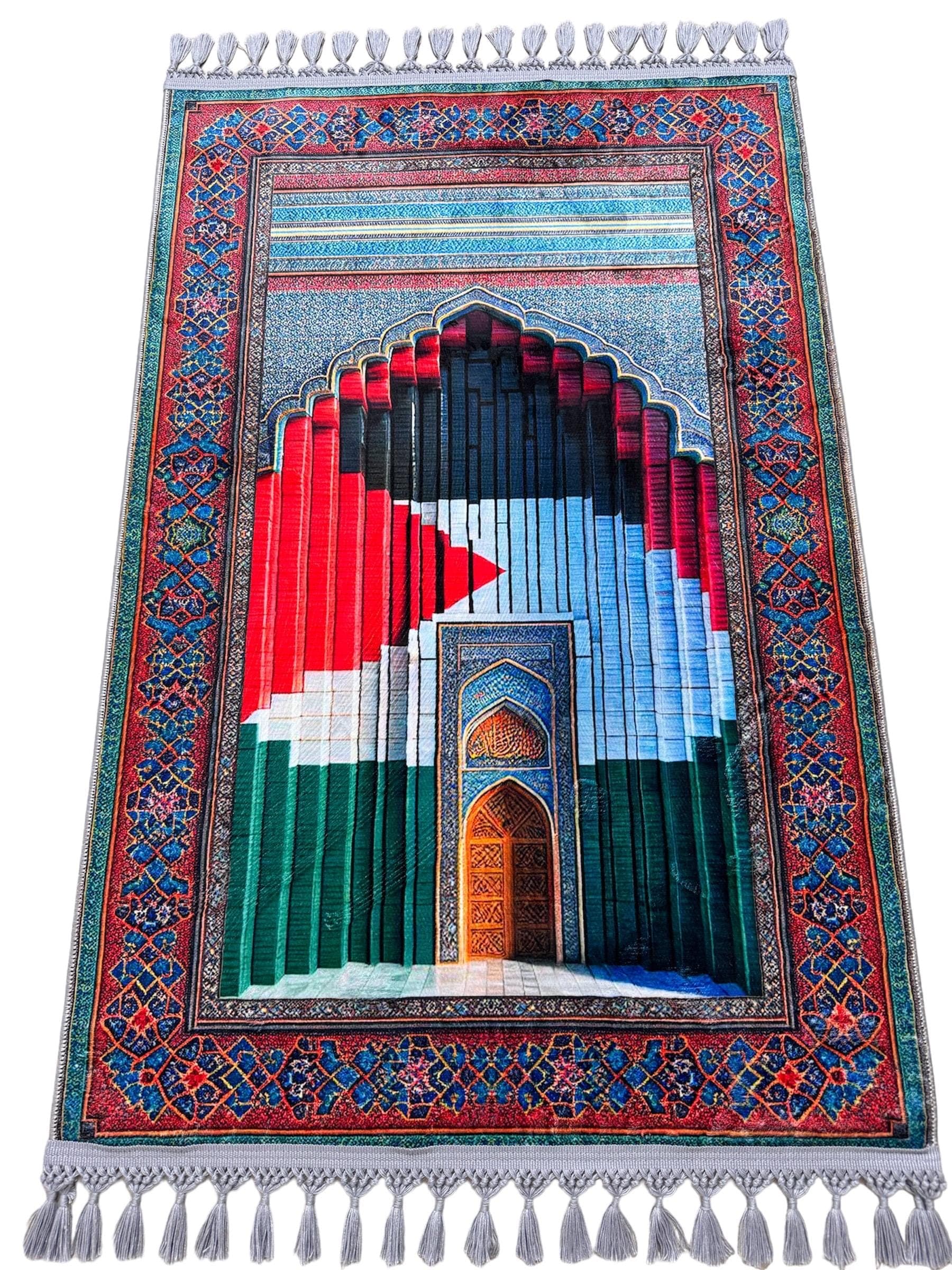 Luxery Prayer Rug , Soft Silk-Touch Carpet, Non-Slip , Sejadah , Janamaz, Ramadan Wedding Eid Gift, Gebetsteppich
