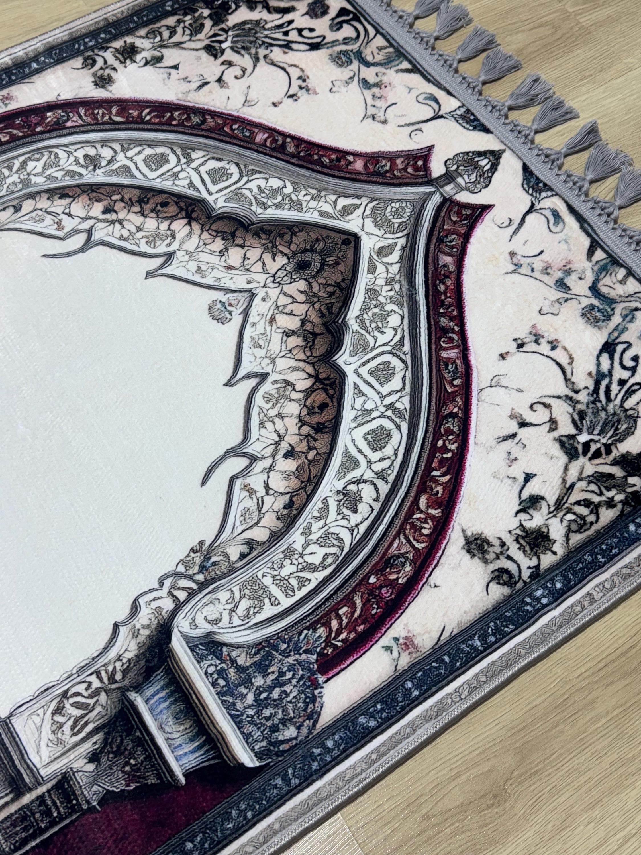 Prayer Rug,  Turkish Silk Carpet, Christian Orthodox Design, Ramadan Gift, Her His Wedding Gift - image 5