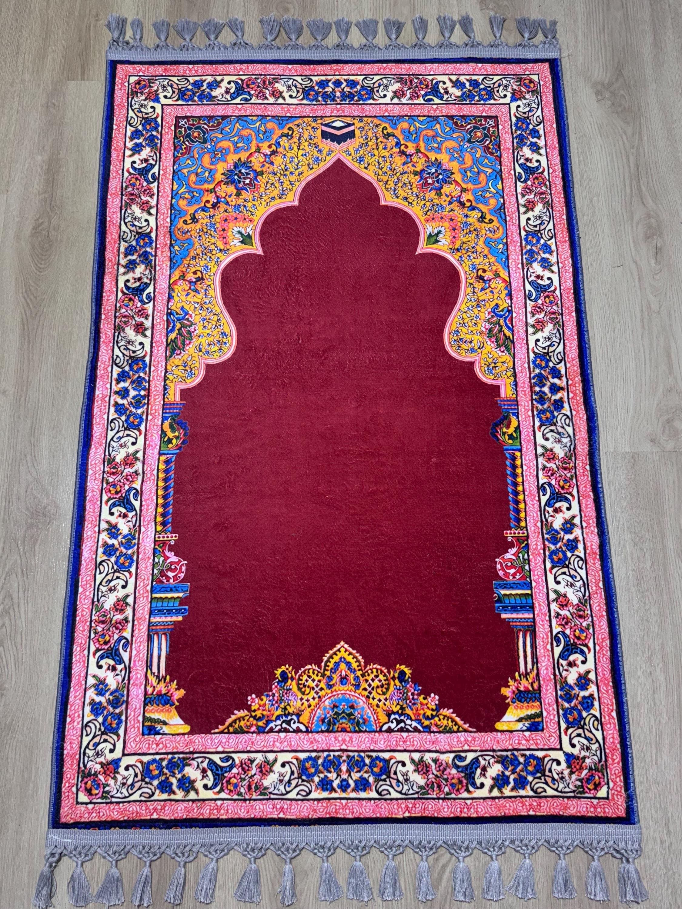 Mihrab Turkish Prayer Rug , Sejadah , Janamaz -Ramadan Eid Wedding Gift - Gebetsteppich, Custom Mat