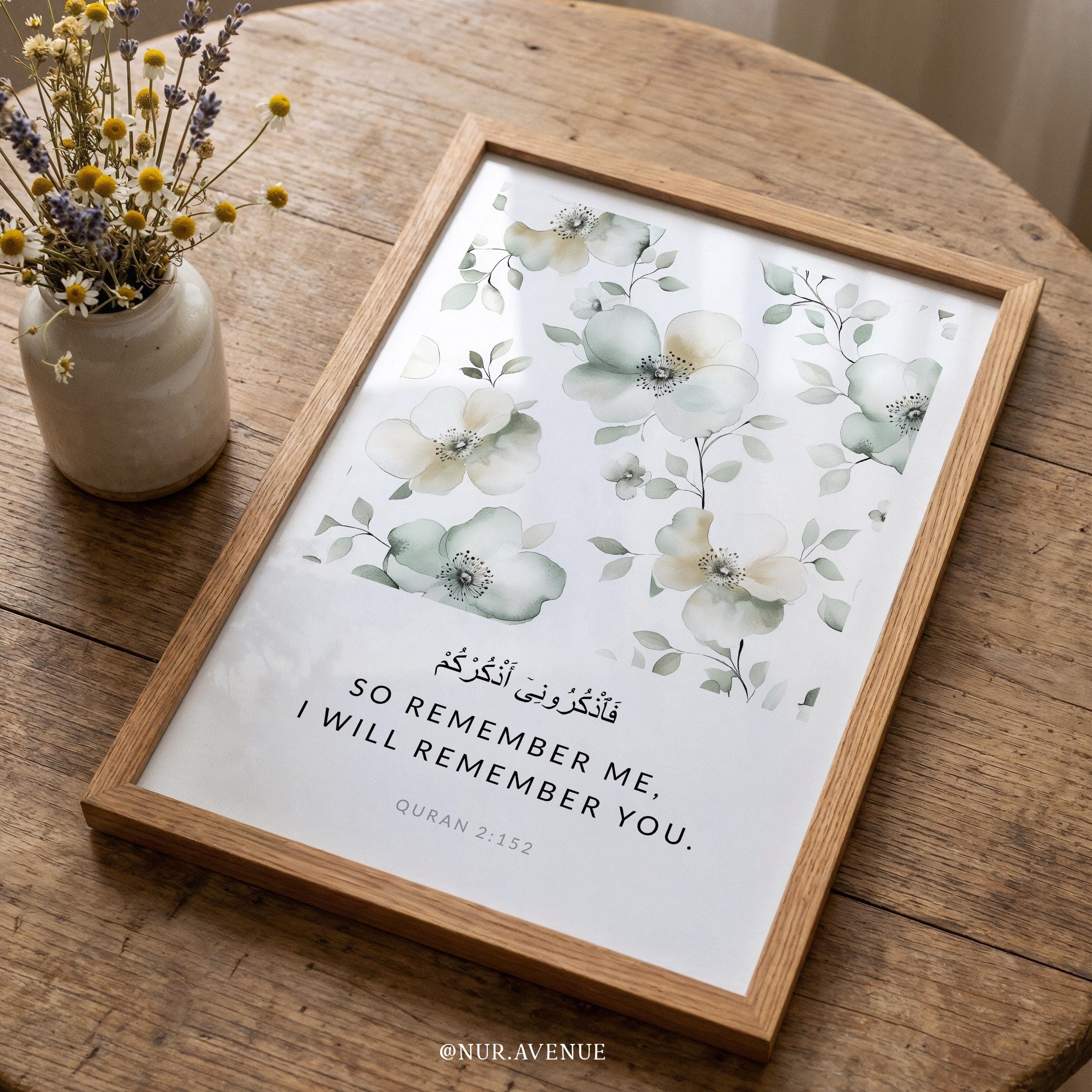 Islamic Wall Art Print Digital Download, Printable Quran Verse Poster, Eid gift, Sage Green Modern Muslim Home Decor, Islamic Quote Artwork