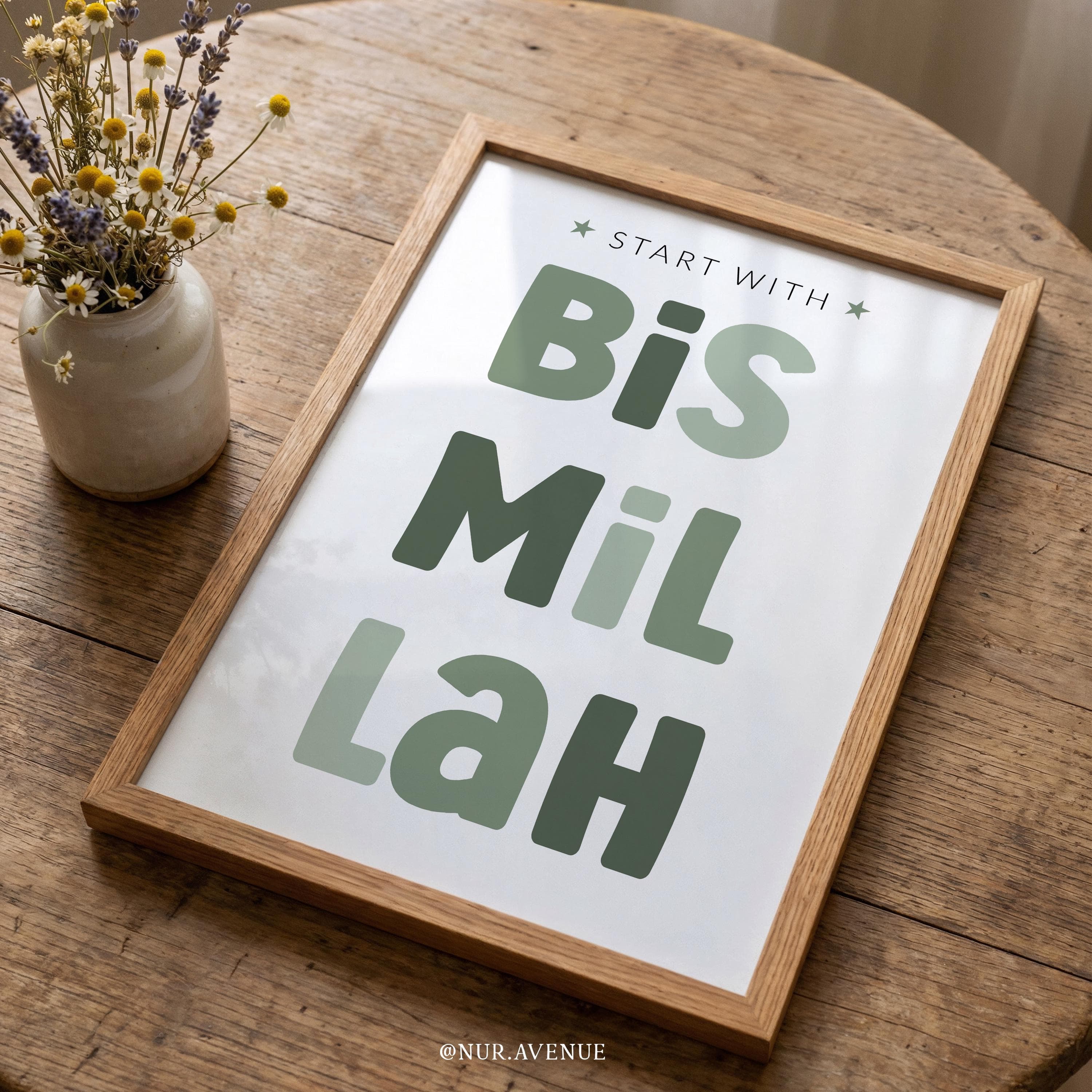 Printable Islamic Nursery Wall Art for Children | Muslim Kids Room Posters & Prints (Digital Download) - image 5