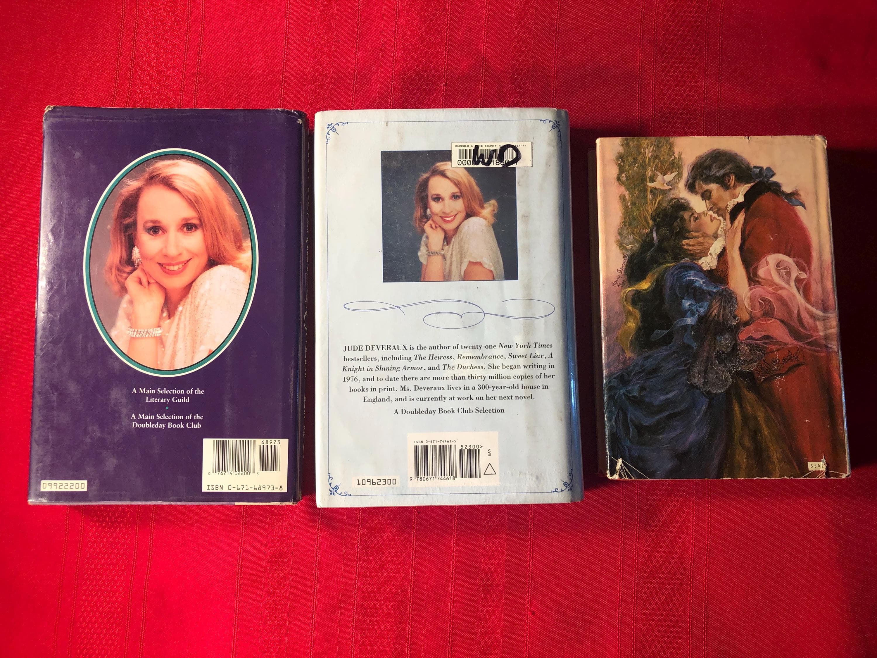Jude Deveraux Book Bundle, 3 Hardcover Books, Sweet Liar, Legend, Counterfeit Lady, Vintage Romance Novels - image 4