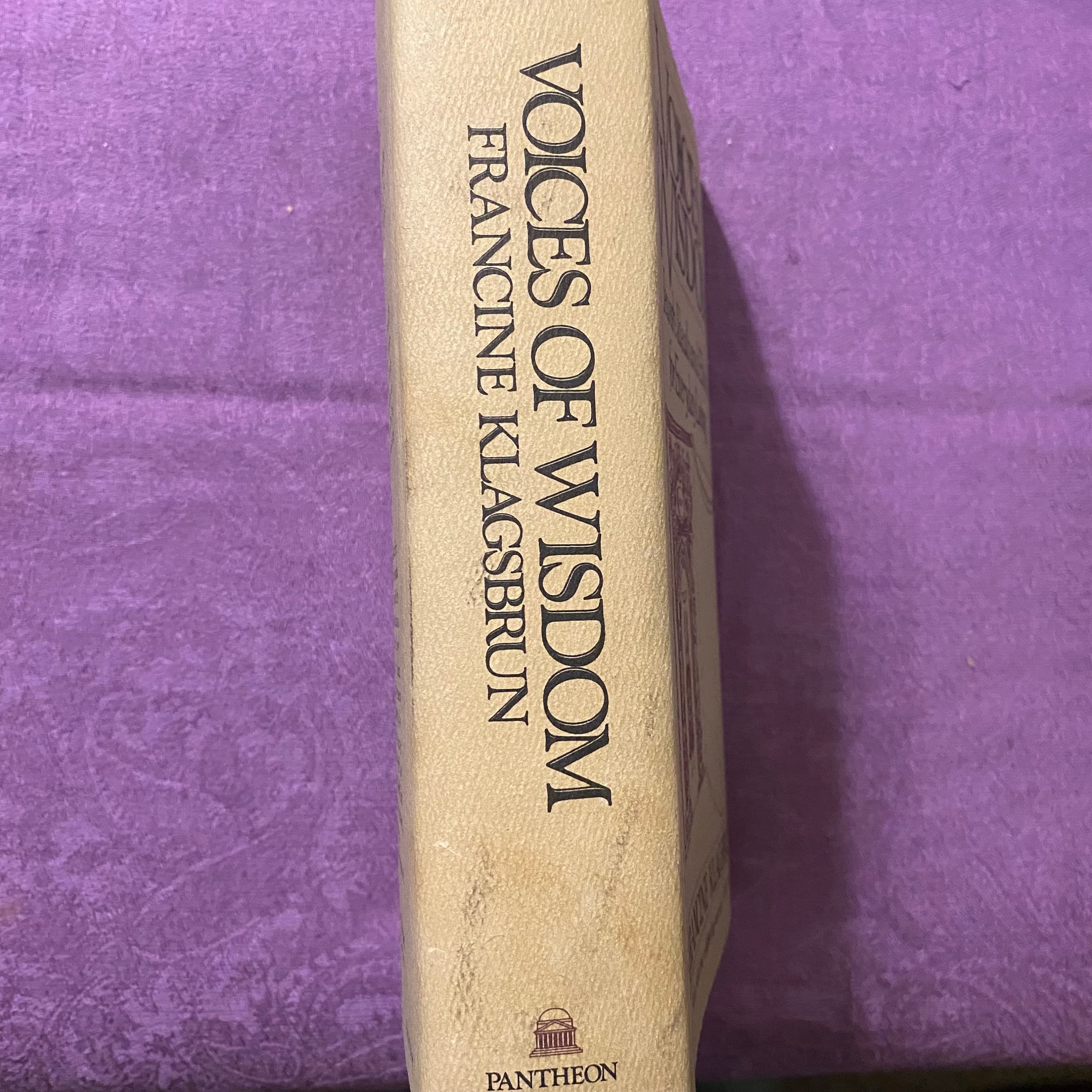 Voices of Wisdom, Jewish Ideals and Ethics for Everyday Living, by Francine Klagsbrun, Stated First Edition, Hardcover Book, 1980 - image 3